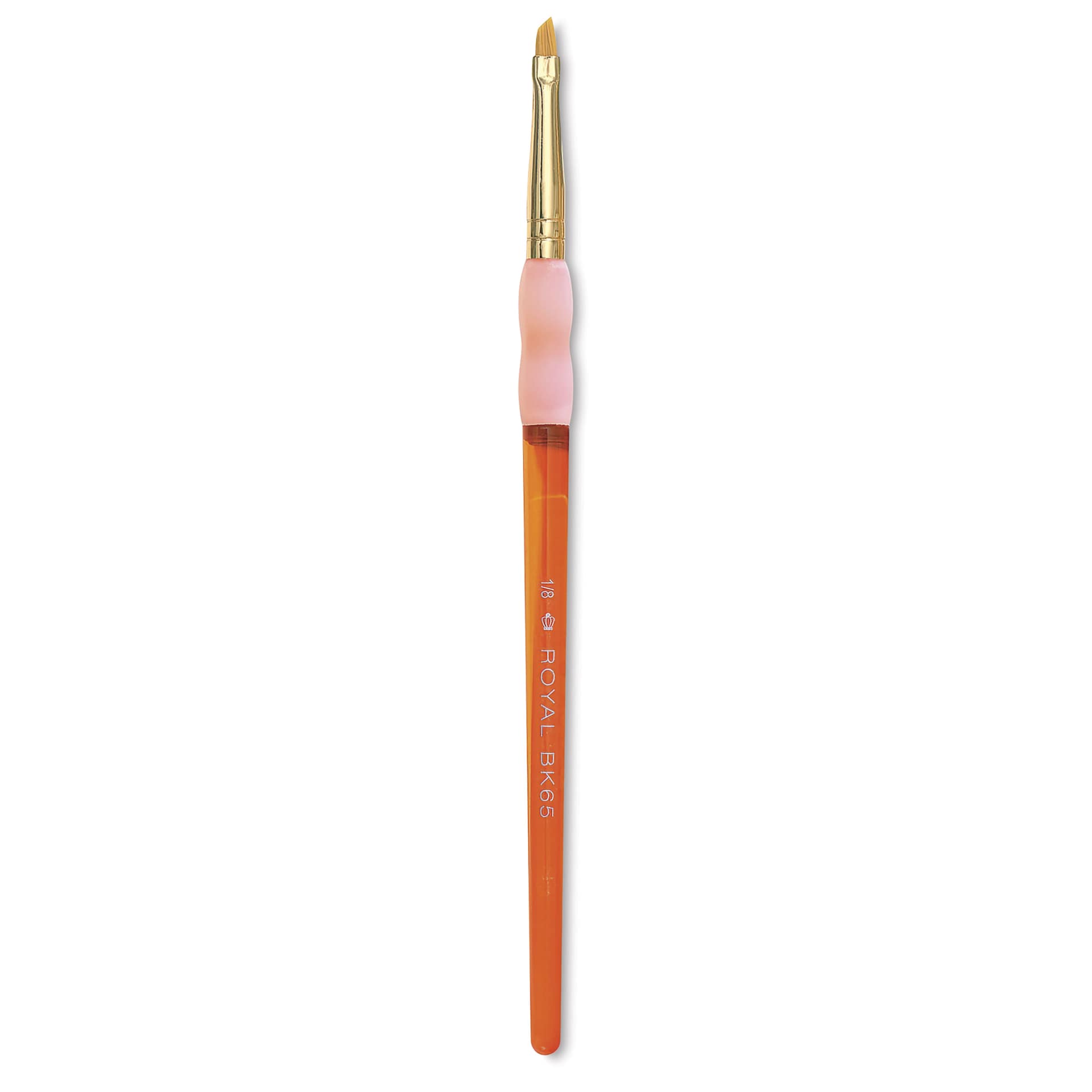 Royal & Langnickel Big Kids' Choice Lil' Grippers Brush - Series BK65 Angular, Size 1/8", Short Handle