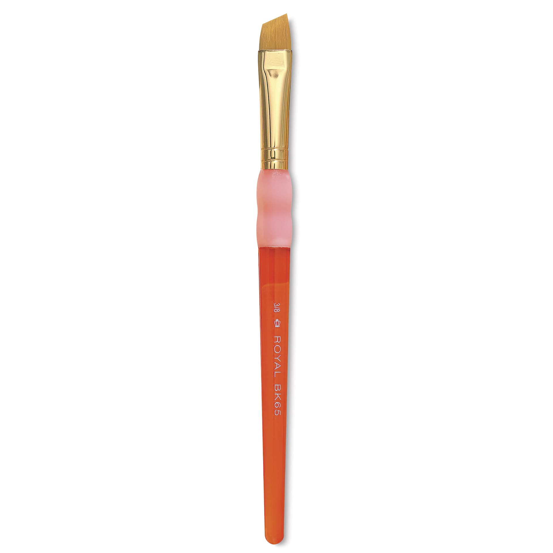 Royal & Langnickel Big Kids' Choice Lil' Grippers Brush - Series BK65 Angular, Size 3/8", Short Handle