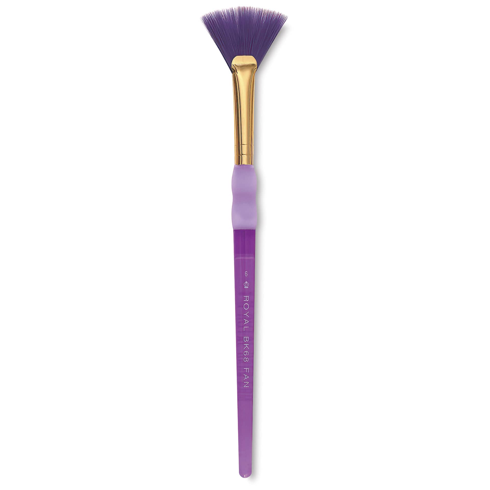 Royal & Langnickel Big Kids' Choice Lil' Grippers Brush - Series BK68 Fan, Size 6, Short Handle