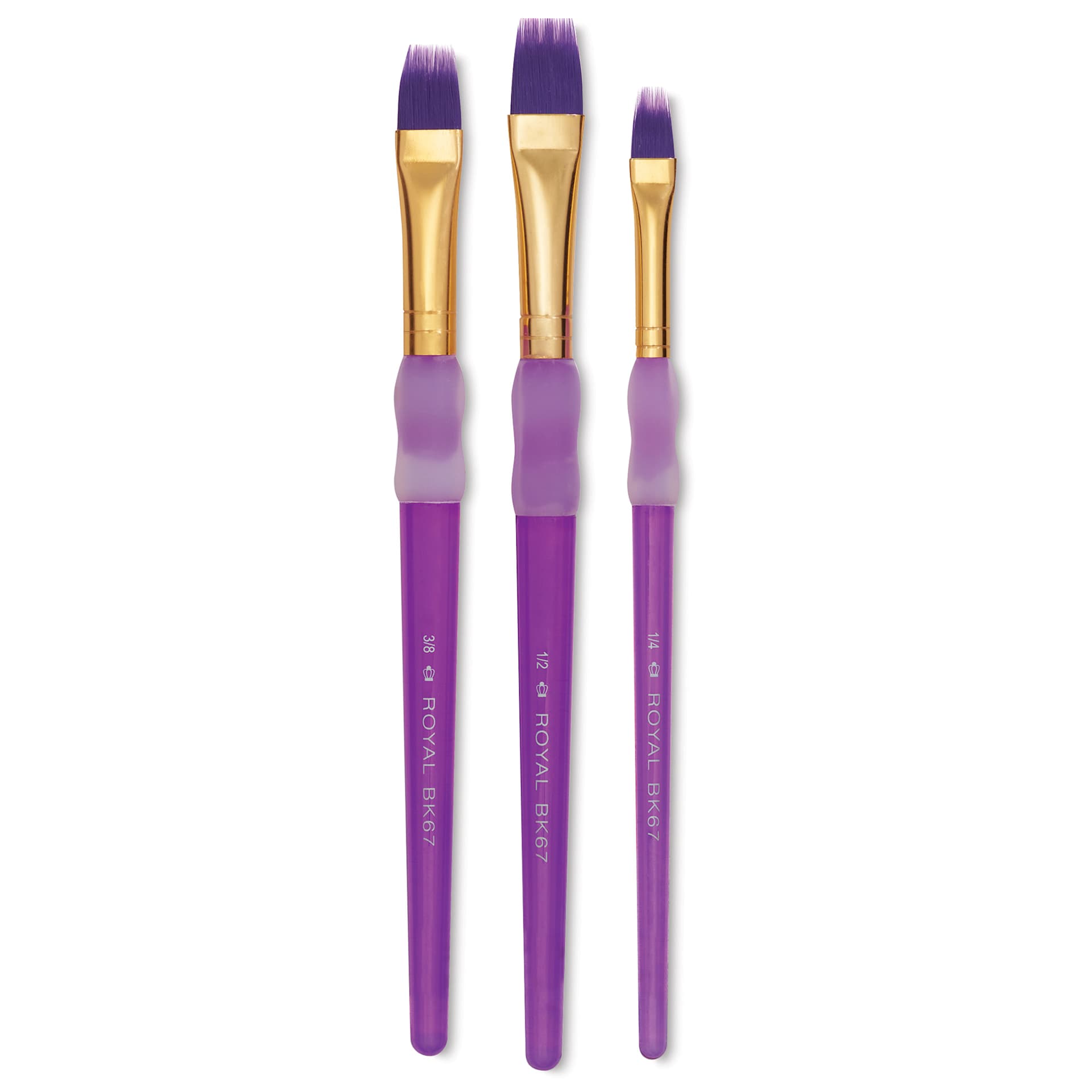 Royal & Langnickel Big Kid's Choice Lil' Grippers Synthetic Brushes - Comb, Set of 3