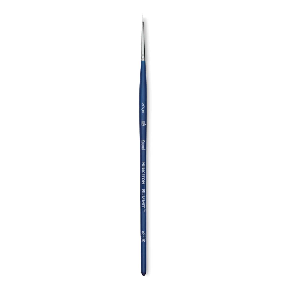 Princeton Summit Series 6850 Round Brush - Size 5/0, Short Handle, Synthetic