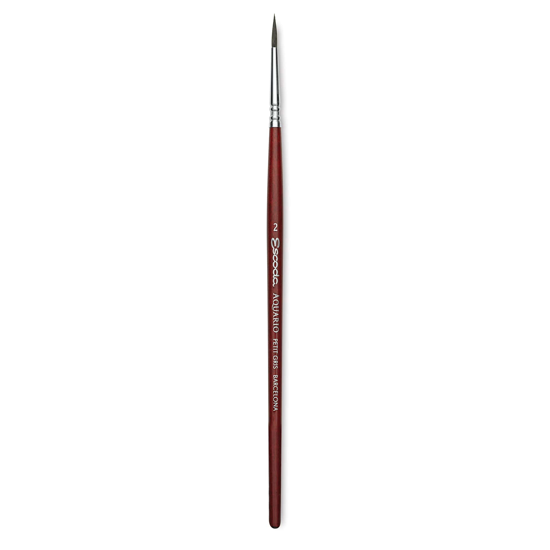 Escoda Aquario Squirrel Hair Brush - Round, Short Handle, Size 2