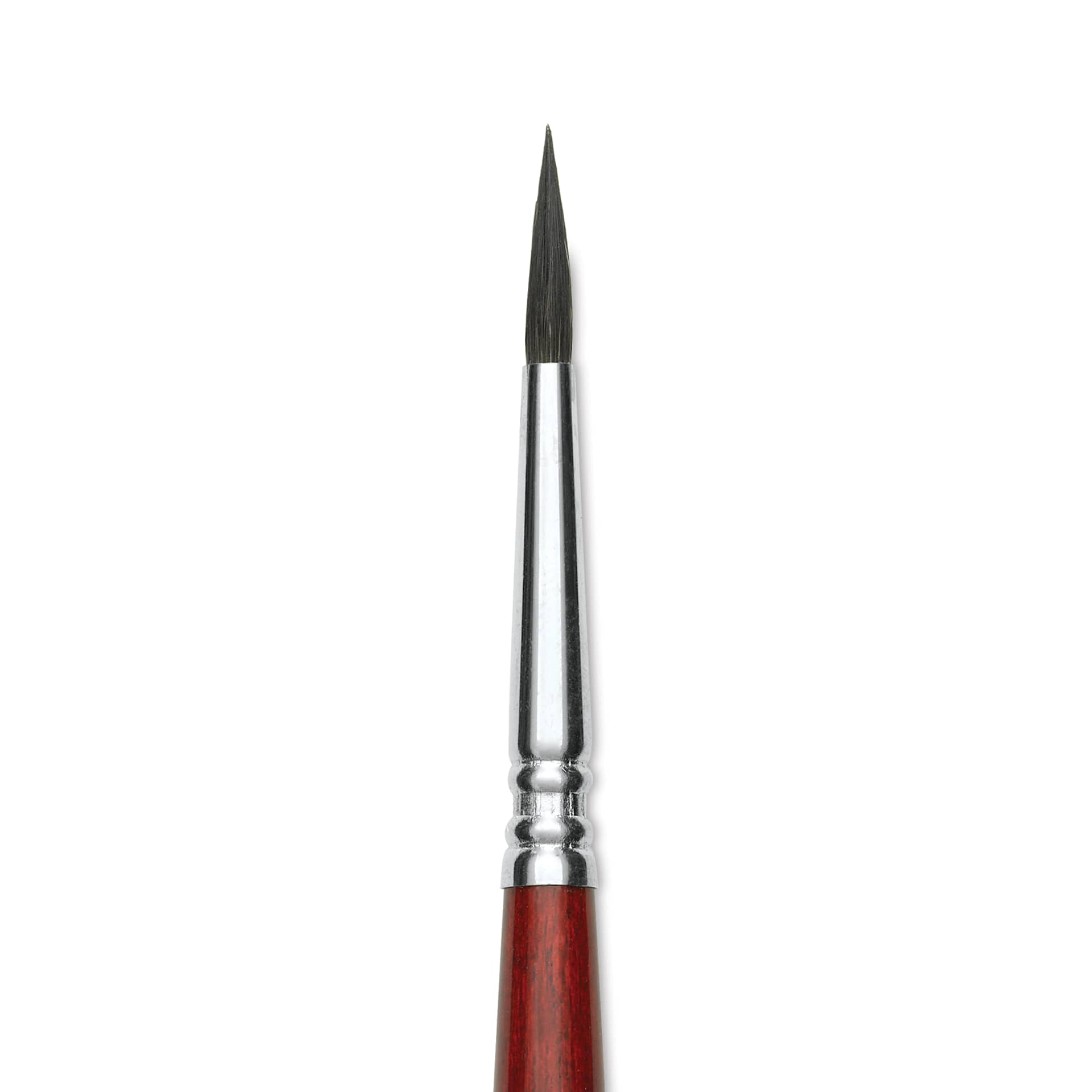 Escoda Aquario Squirrel Hair Brush - Round, Short Handle, Size 4, close-up