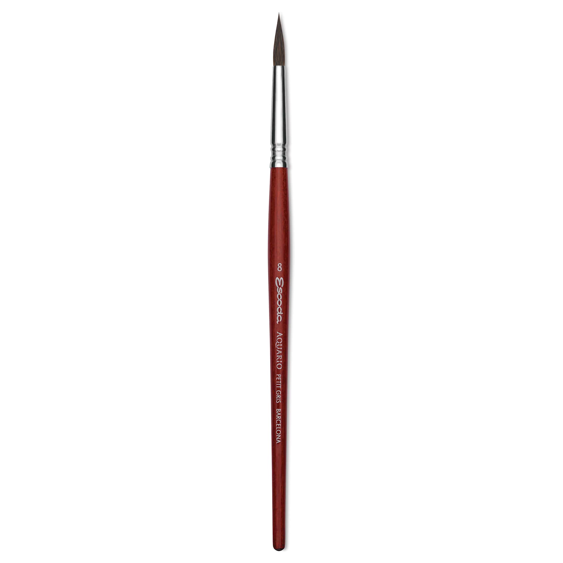 Escoda Aquario Squirrel Hair Brush - Round, Short Handle, Size 8