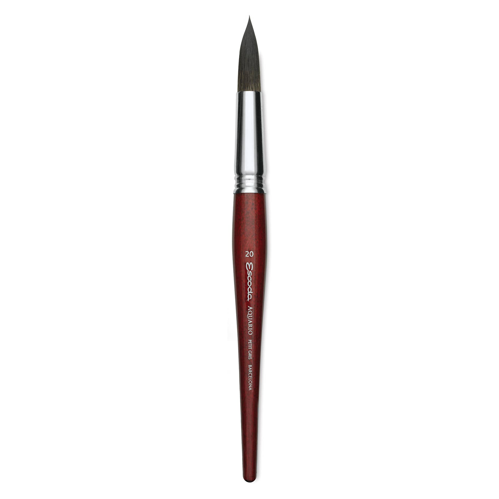 Escoda Aquario Squirrel Hair Brush - Round, Short Handle, Size 20