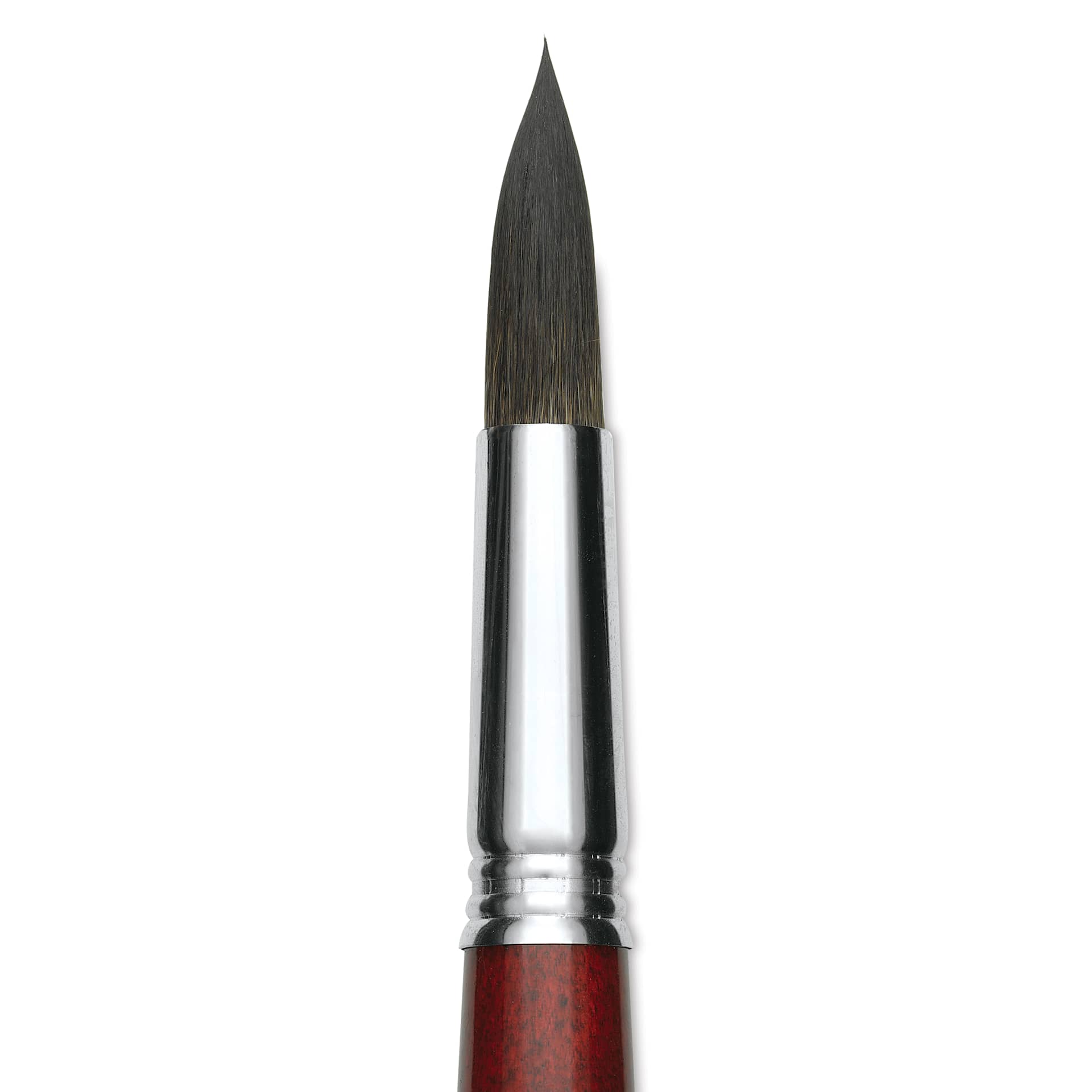Escoda Aquario Squirrel Hair Brush - Round, Short Handle, Size 20, close-up