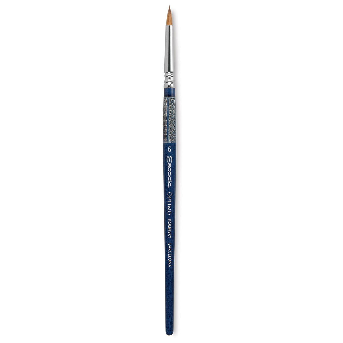 Escoda Optimo Kolinsky Sable Brush - Detailer Round, Short Handle, Size 6