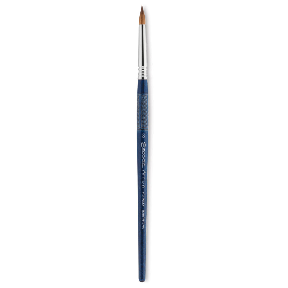 Escoda Optimo Kolinsky Sable Brush - Detailer Round, Short Handle, Size 8
