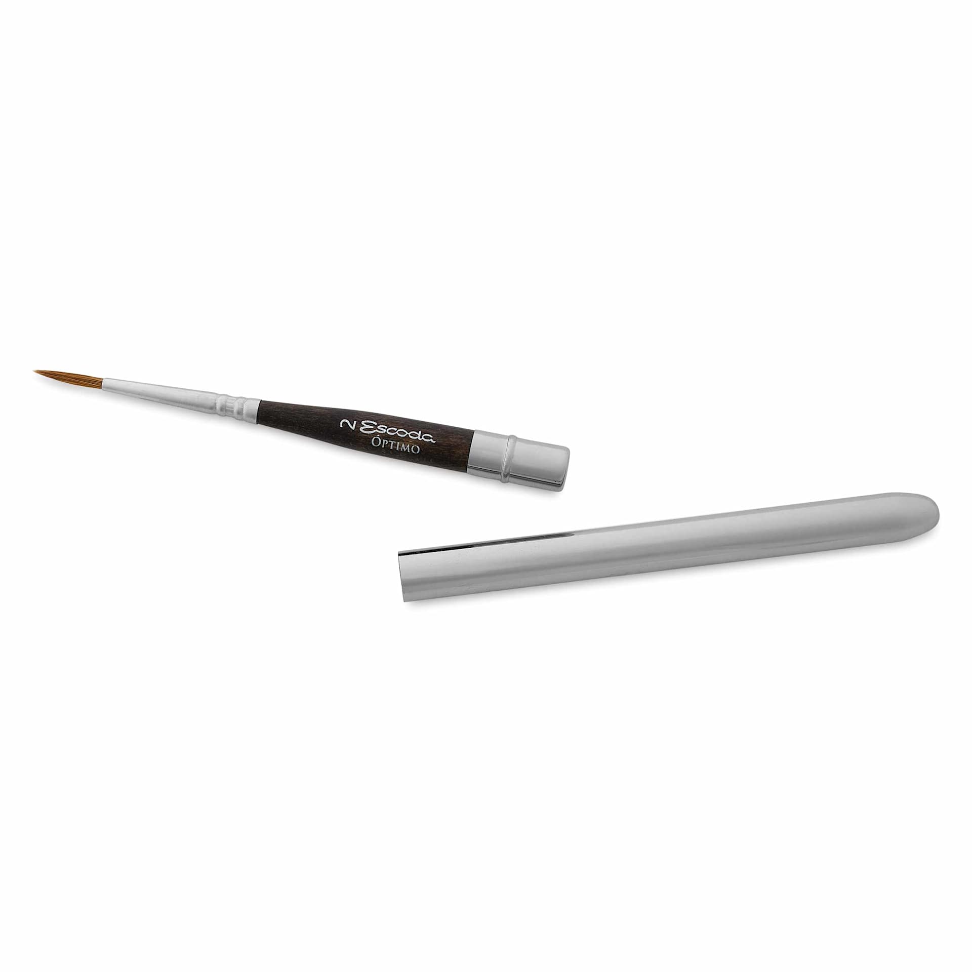 Escoda Optimo Kolinsky Sable Watercolor Travel Brush - Round, Size 2, separated