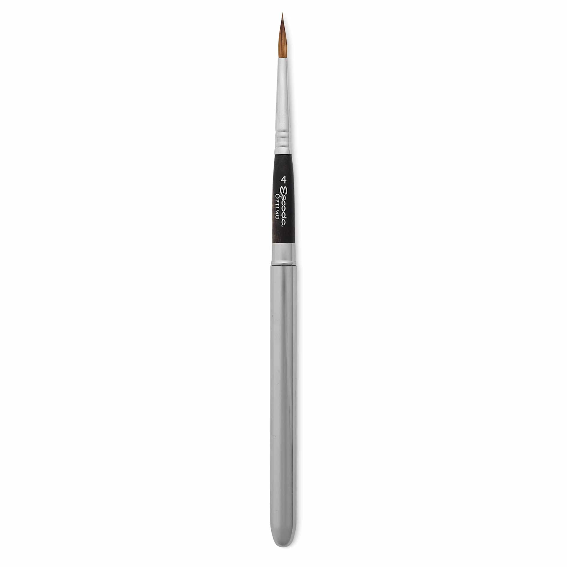 Escoda Optimo Kolinsky Sable Watercolor Travel Brush - Round, Size 4