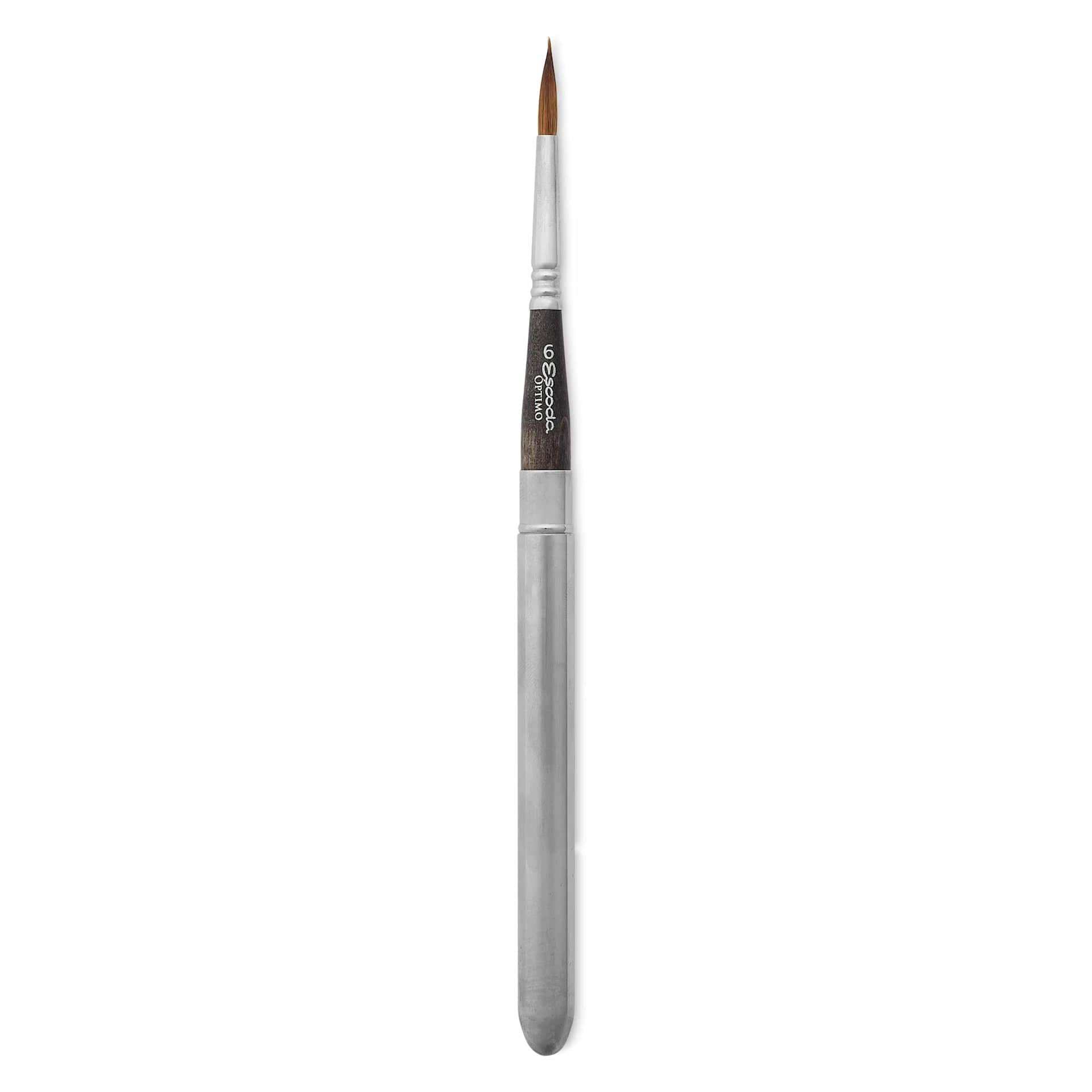 Escoda Optimo Kolinsky Sable Watercolor Travel Brush - Round, Size 6