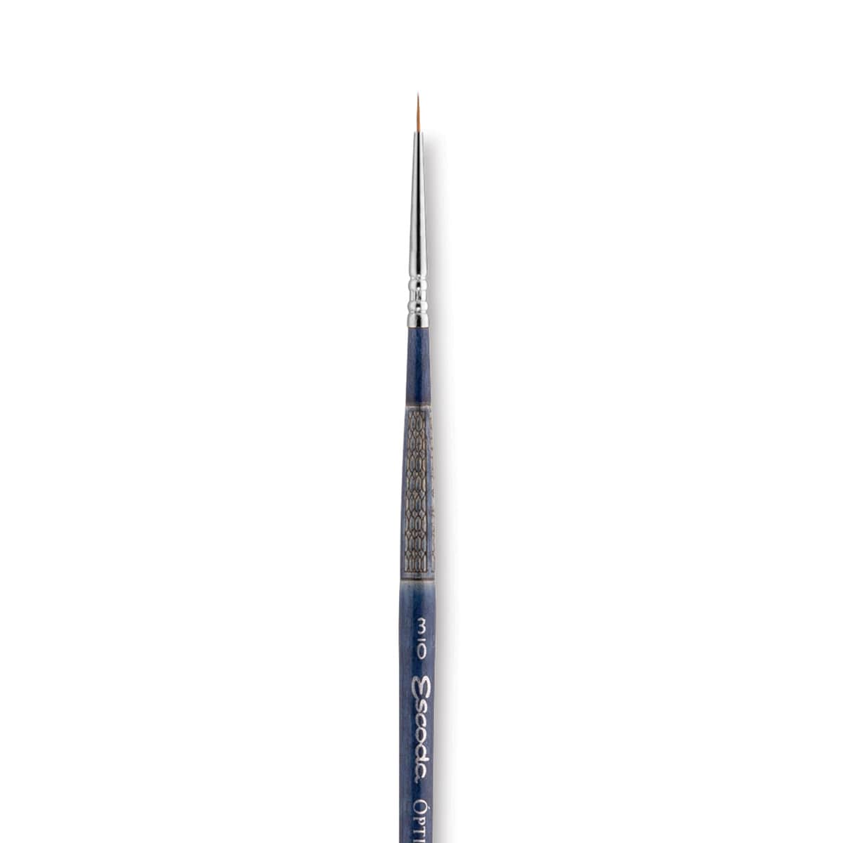 Escoda Optimo Kolinsky Sable Brush - Pointed Round, Short Handle, Size 3/0