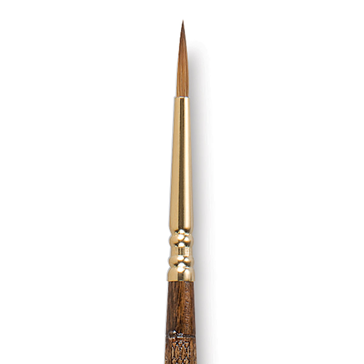 Escoda Reserva Kolinsky-Tajmyr Sable Brush - Pointed Round, Short Handle, Size 2 (close-up)