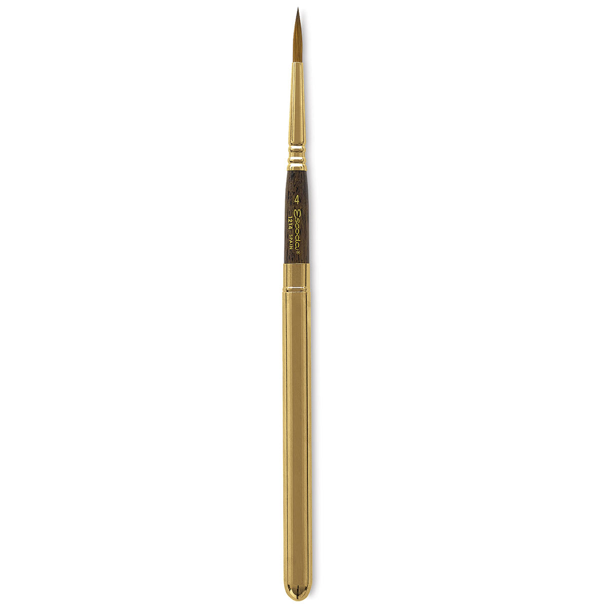 Escoda Reserva Kolinsky-Tajmyr Sable Brush - Pocket Round, Short Handle, Size 4 (full length)