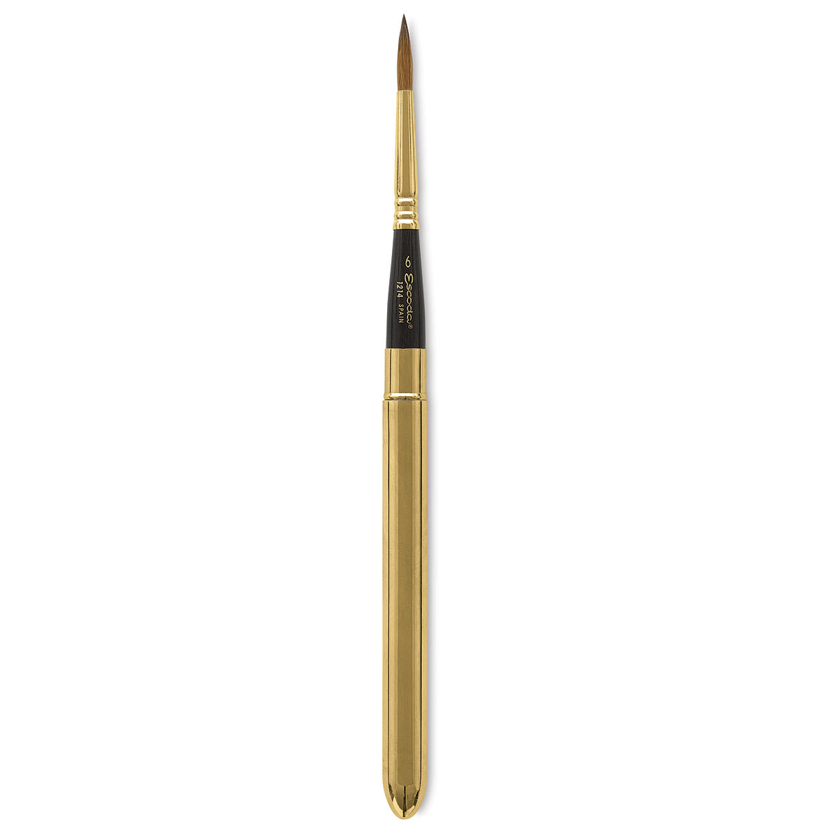 Escoda Reserva Kolinsky-Tajmyr Sable Brush - Pocket Round, Short Handle, Size 6 (full length)