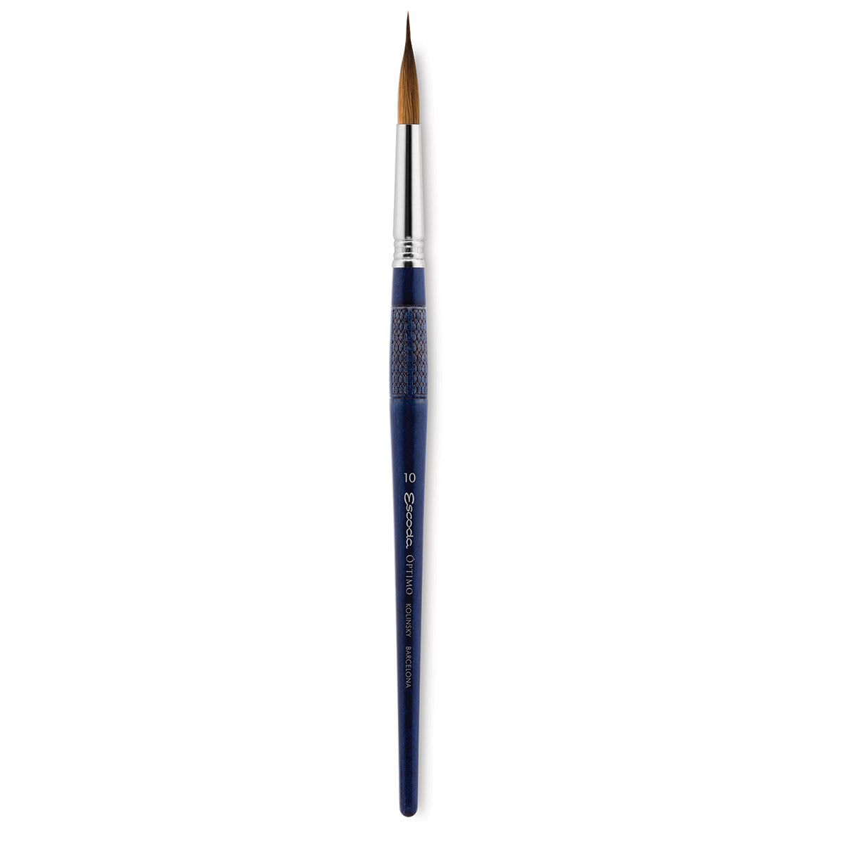 Escoda Optimo Kolinsky Sable Brush - Reservoir Liner, Short Handle, Size 10