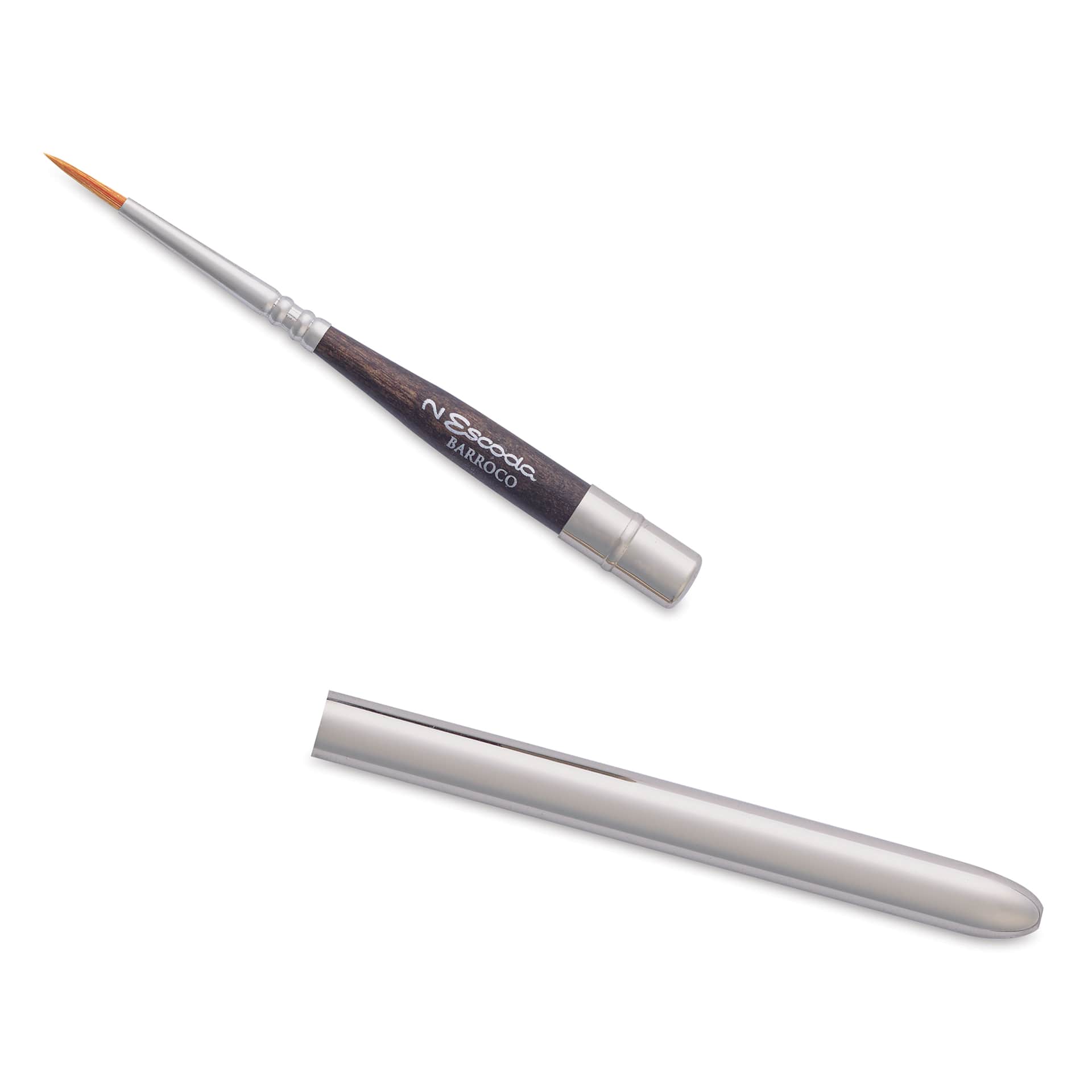 Escoda Barroco Toray Gold Synthetic Travel Brush - Round, Size 2, handle separated from the brush
