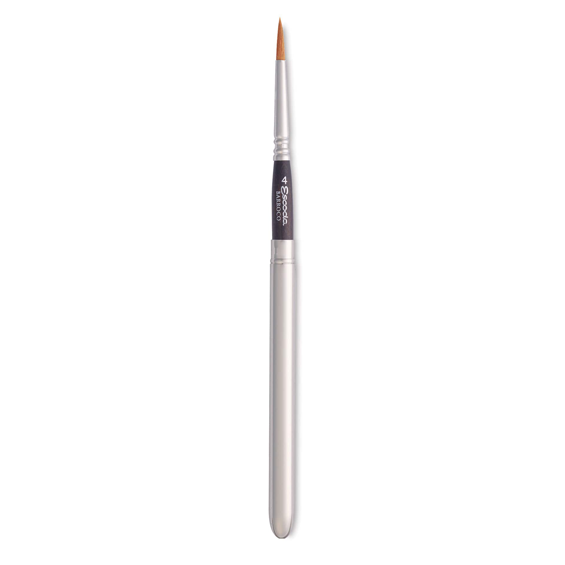 Escoda Barroco Toray Gold Synthetic Travel Brush - Round, Size 4