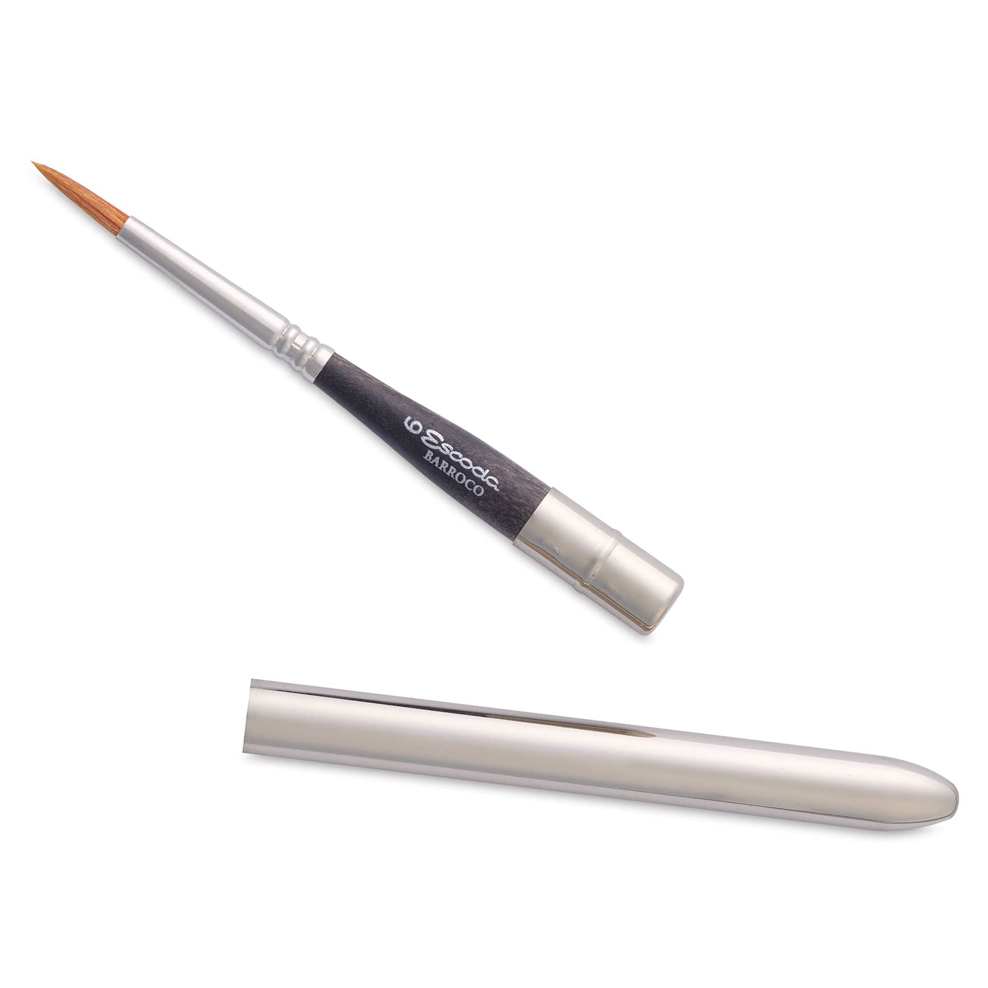 Escoda Barroco Toray Gold Synthetic Travel Brush - Round, Size 6, handle separated from the brush