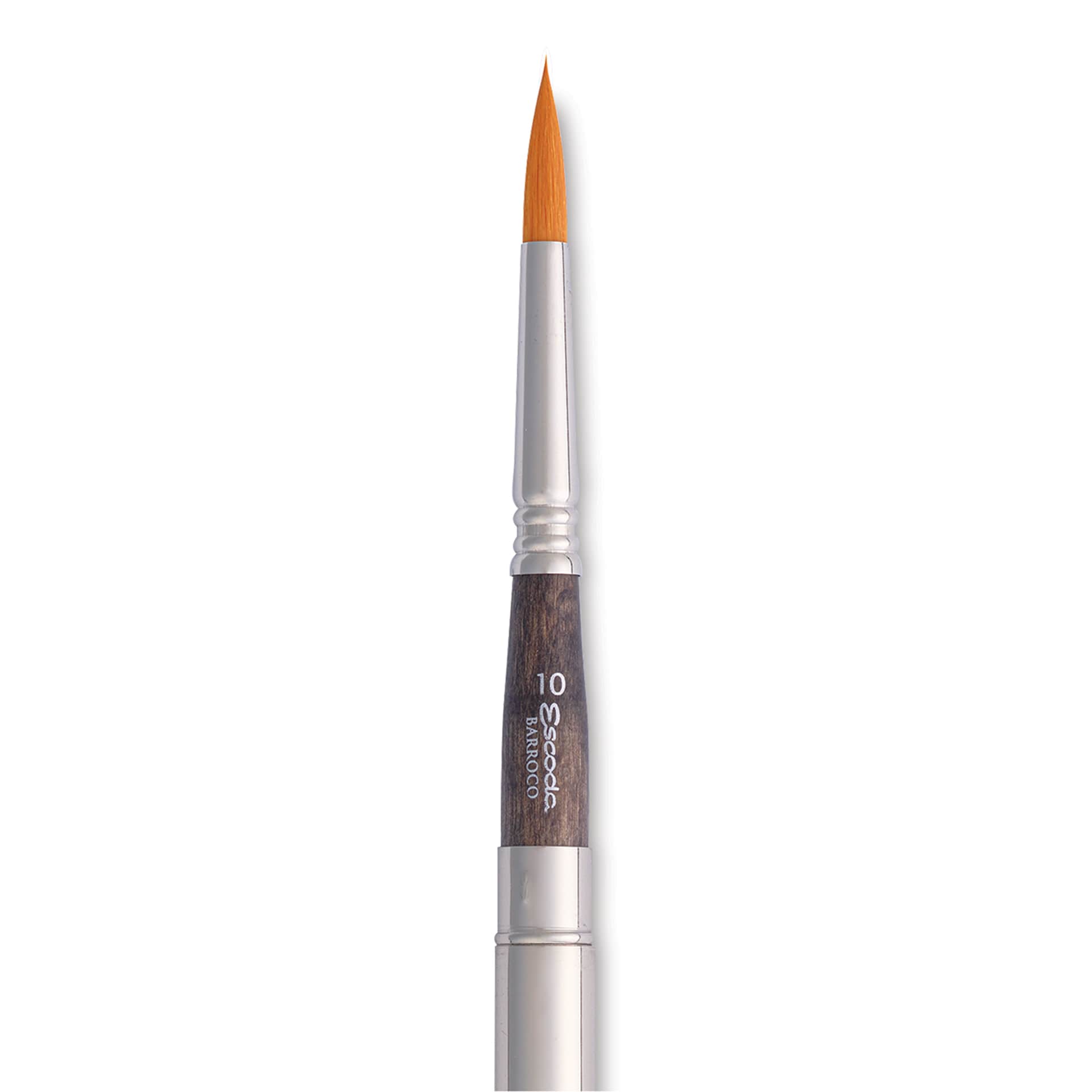 Escoda Barroco Toray Gold Synthetic Travel Brush - Round, Size 10, close-up