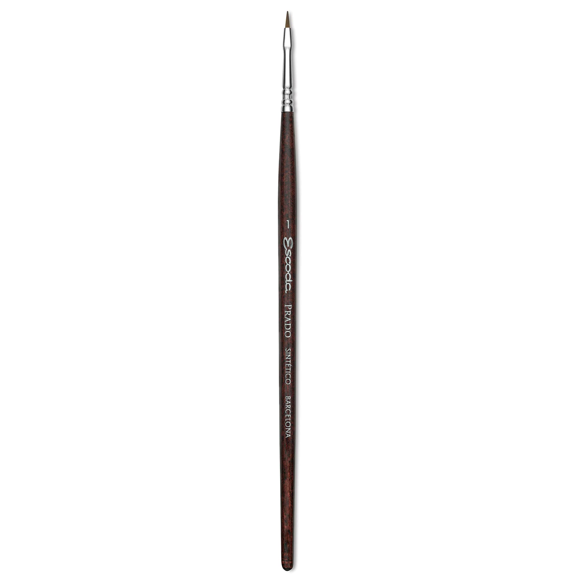 Escoda Prado Tame Synthetic Brush - Bright, Short Handle, Size 1