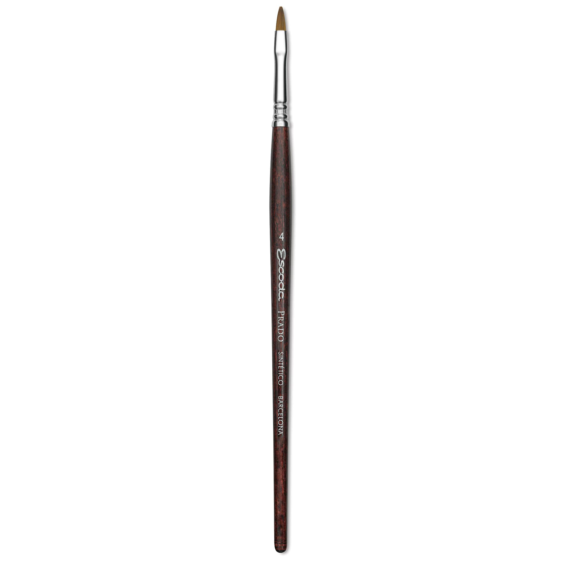 Escoda Prado Tame Synthetic Brush - Bright, Short Handle, Size 4