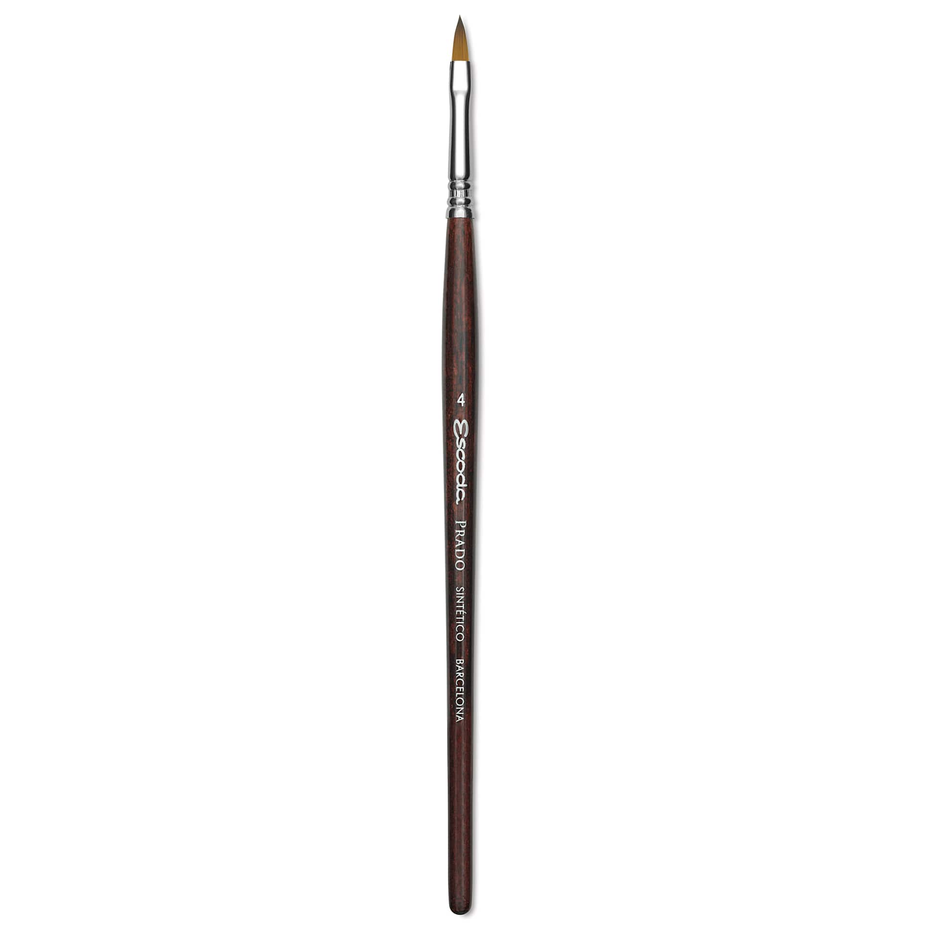 Escoda Prado Tame Synthetic Brush - Filbert, Short Handle, Size 4