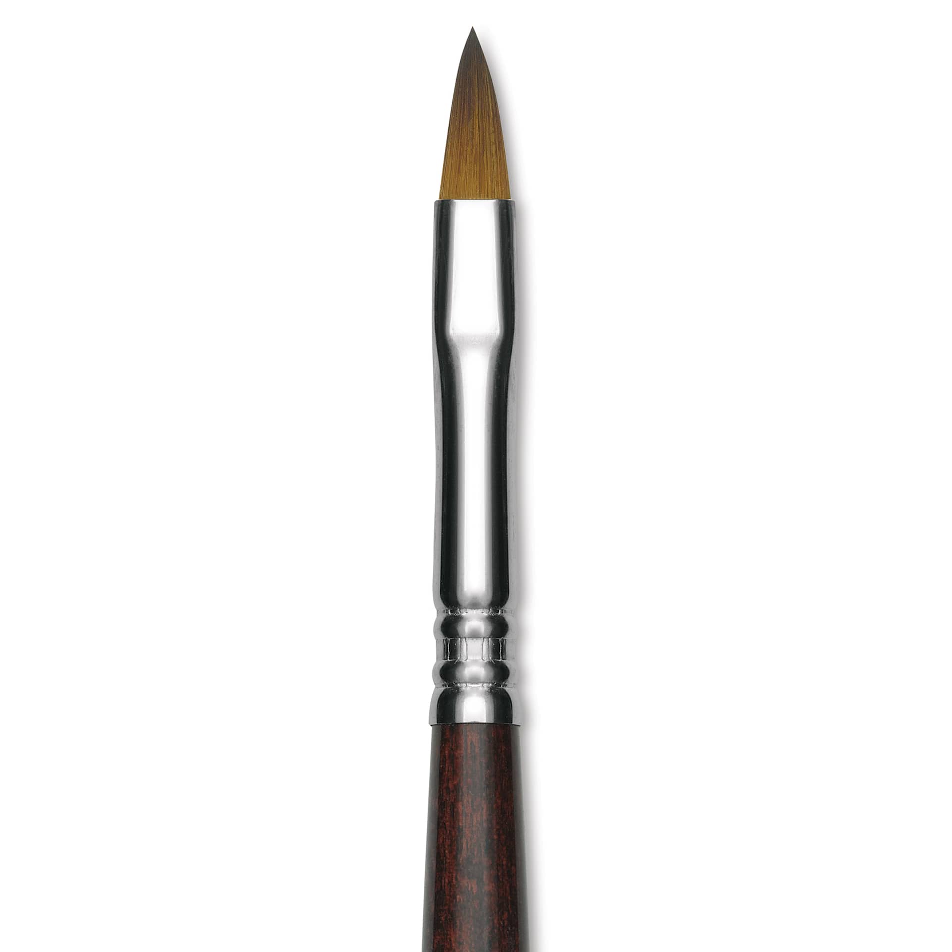 Escoda Prado Tame Synthetic Brush - Filbert, Short Handle, Size 10 (Close-up of brush)