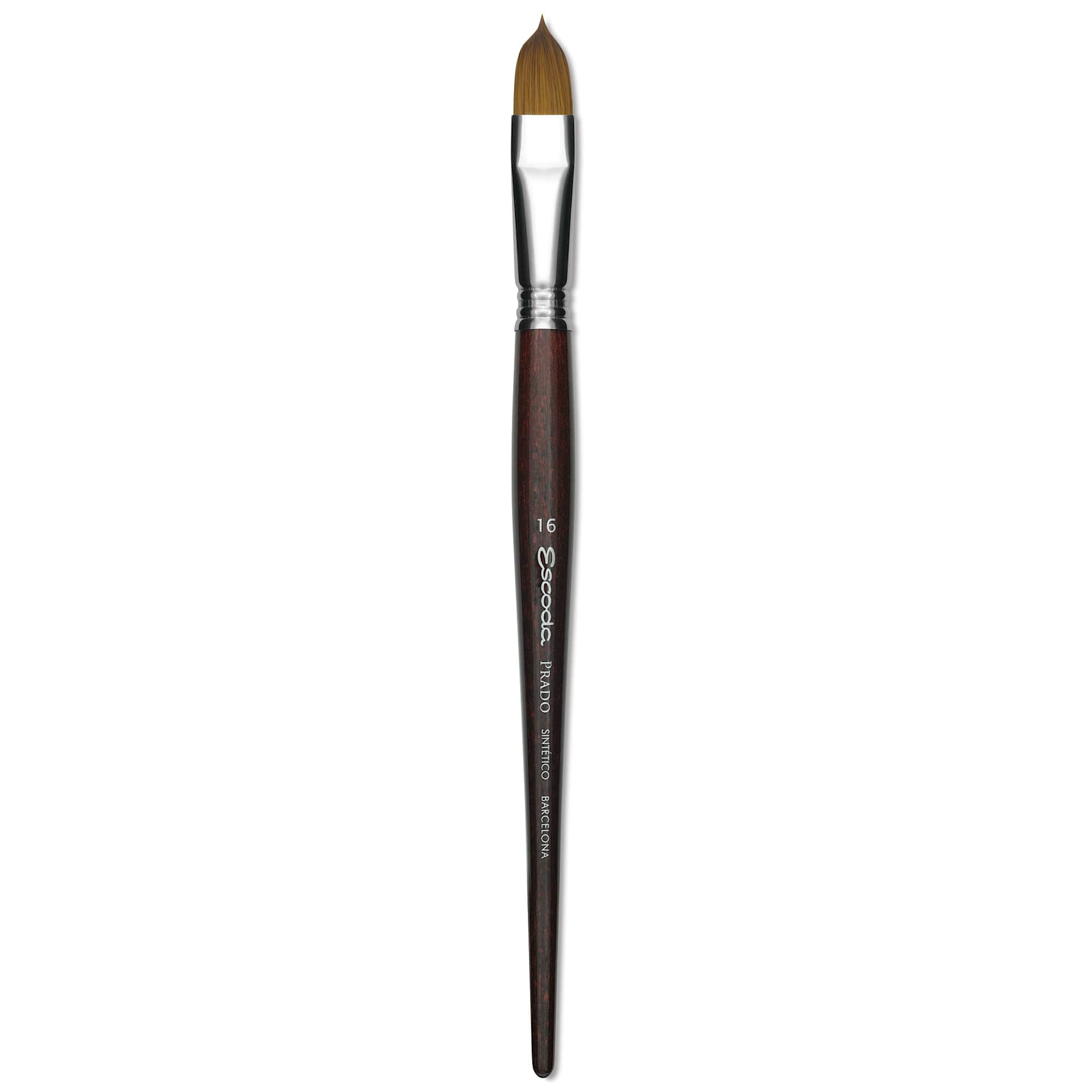Escoda Prado Tame Synthetic Brush - Filbert, Short Handle, Size 16
