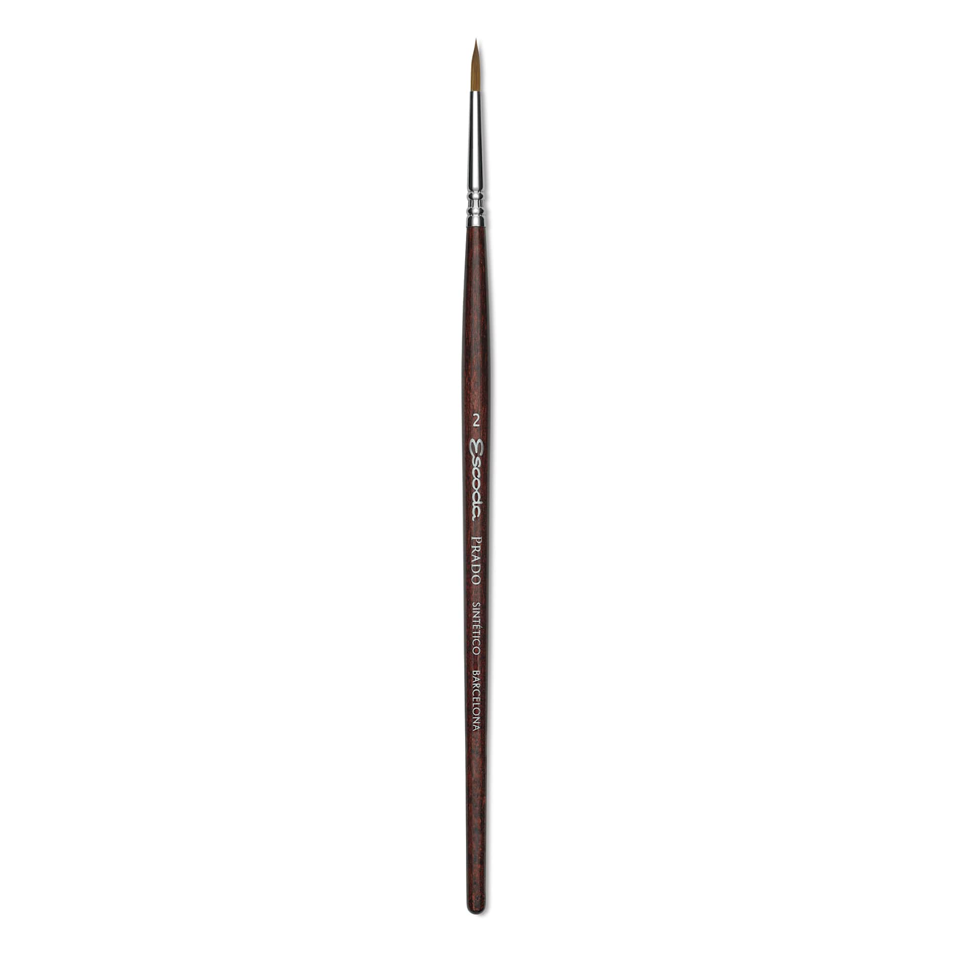 Escoda Prado Tame Synthetic Brush - Round, Short Handle, Size 2