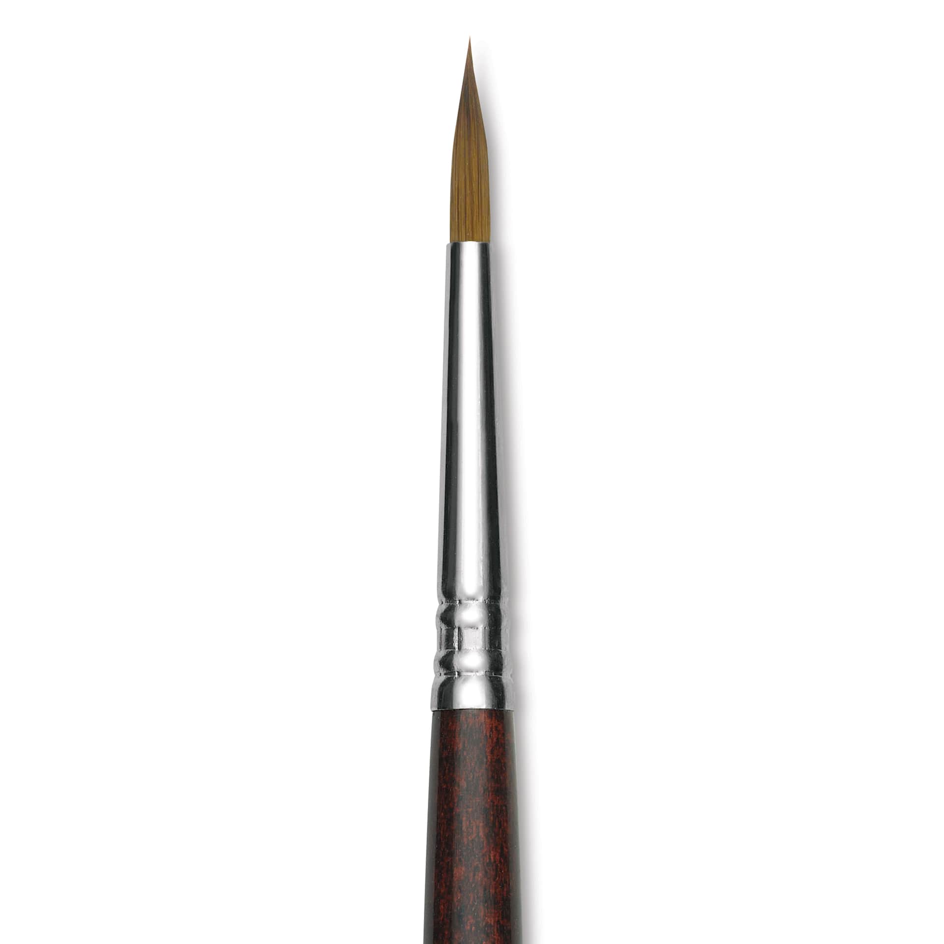 Escoda Prado Tame Synthetic Brush - Round, Short Handle, Size 4, close-up