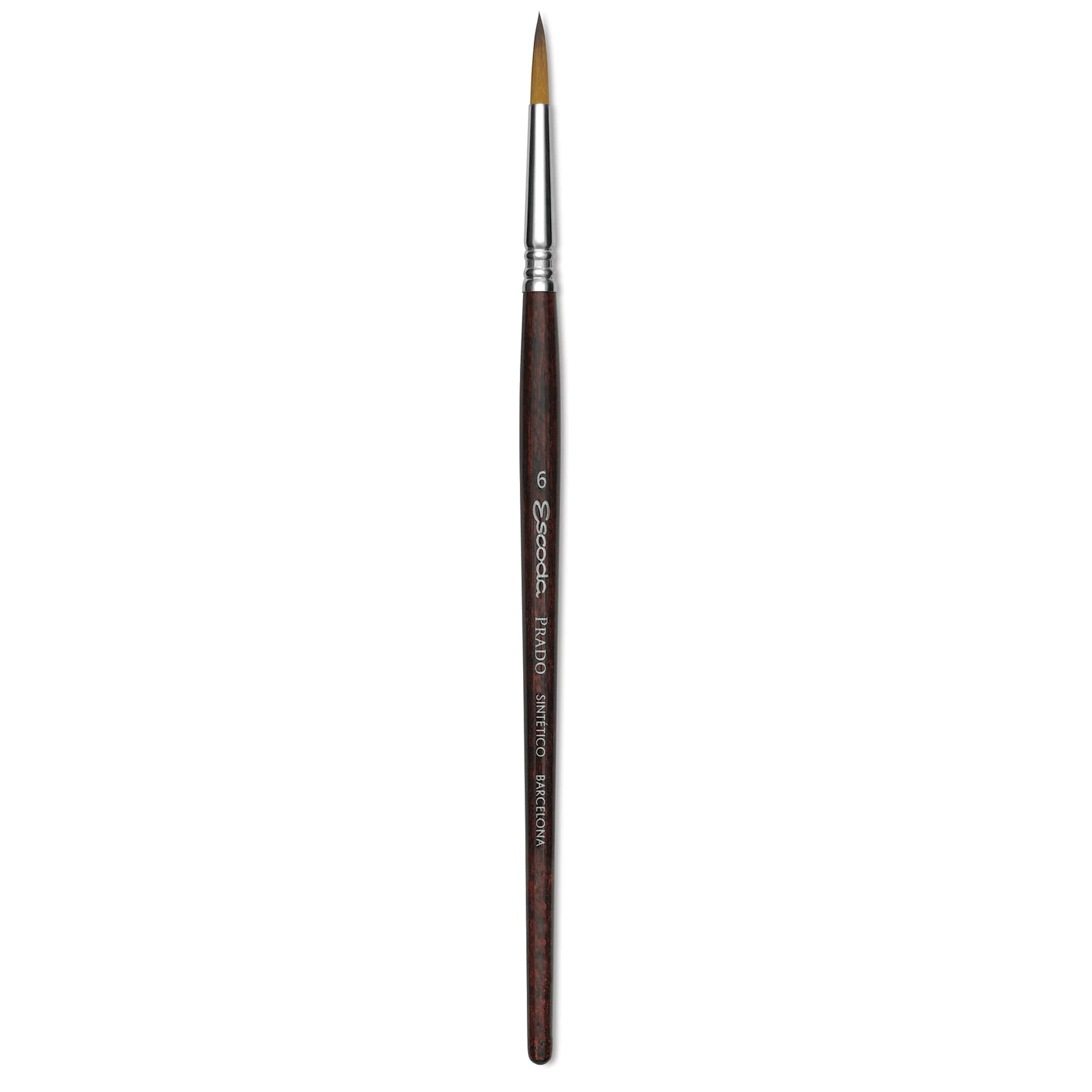 Escoda Prado Tame Synthetic Brush - Round, Short Handle, Size 6