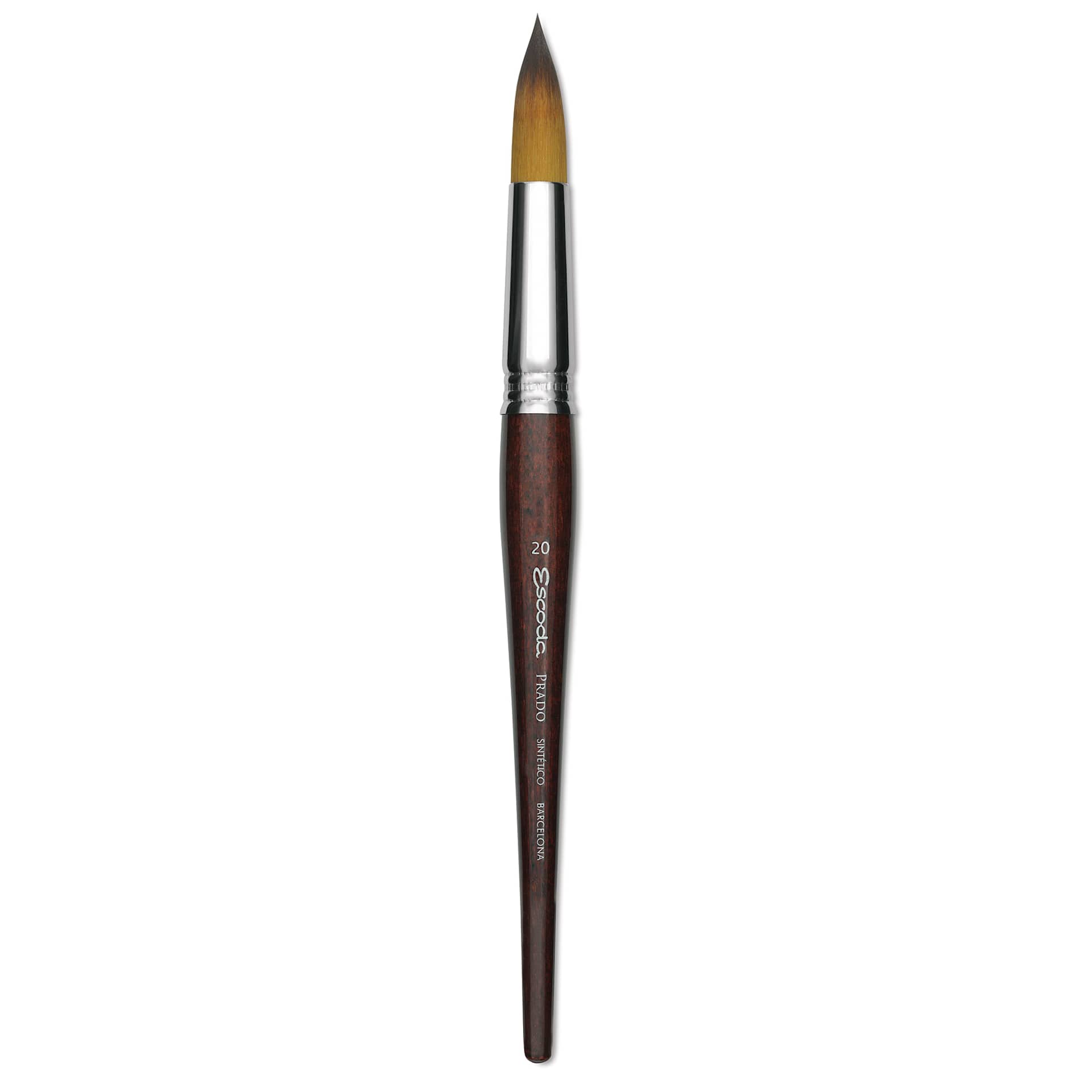 Escoda Prado Tame Synthetic Brush - Round, Short Handle, Size 20