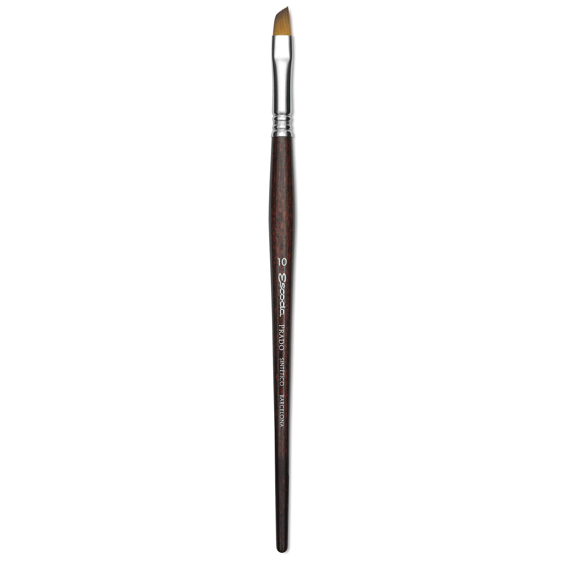 Escoda Prado Tame Synthetic Brush - Angular, Short Handle, Size 10
