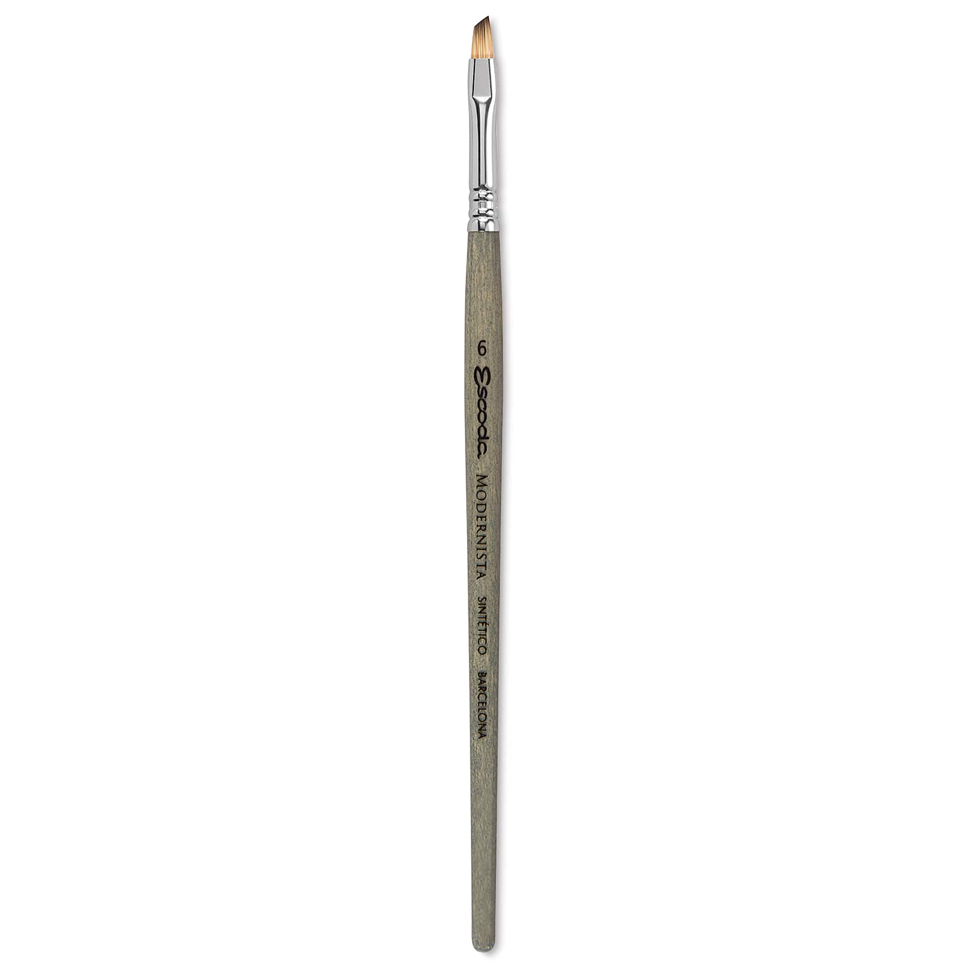 Escoda Tadami Synthetic Mongoose Brush - Angular, Short Handle, Size 6, full brush