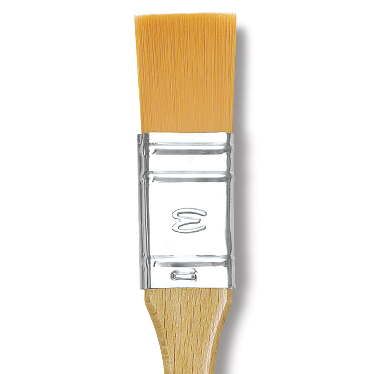 Escoda Barroco Toray Gold Synthetic Brush - Mottler, Size 9 close up