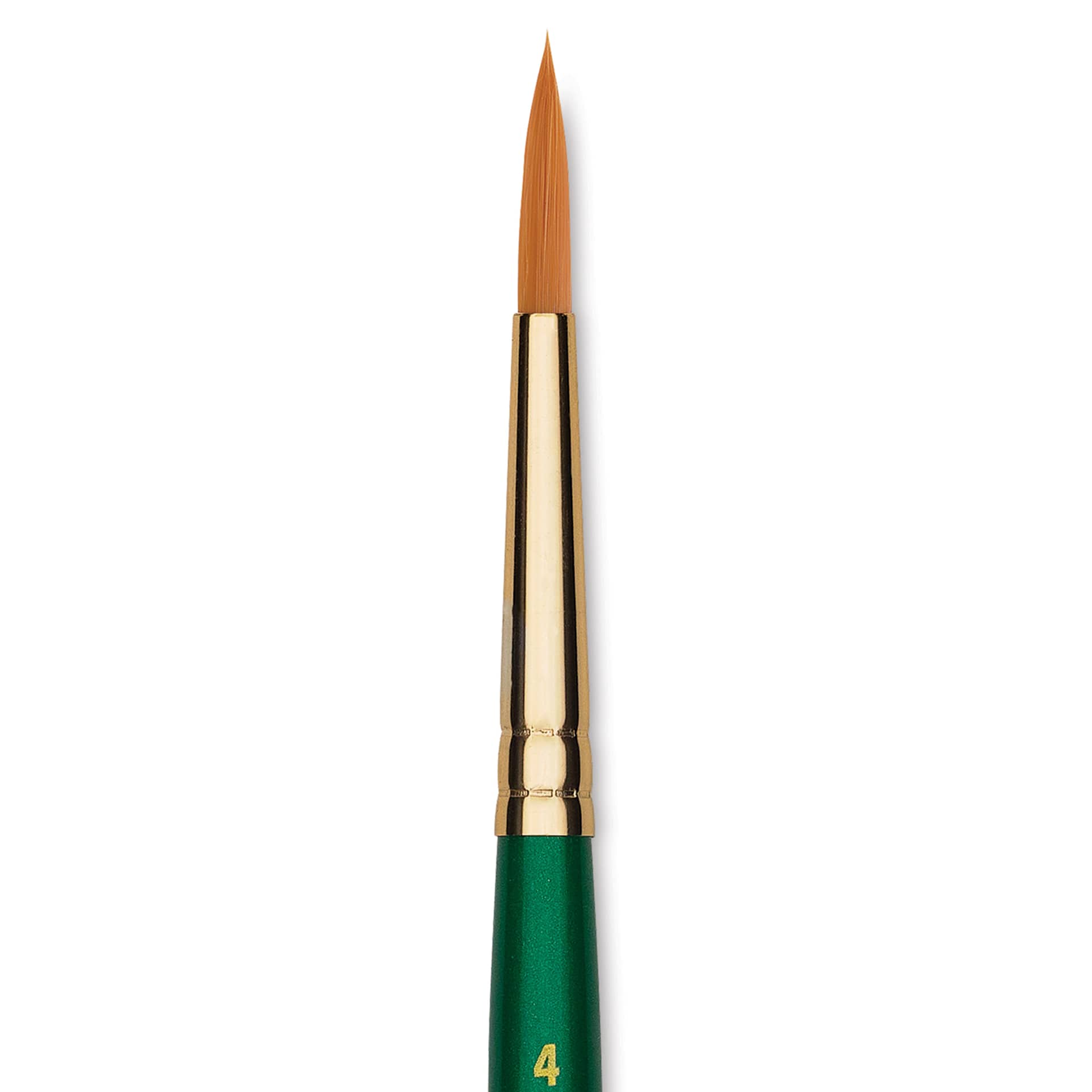 Princeton Good Synthetic Golden Taklon Brush - Round, Short Handle, Size 4