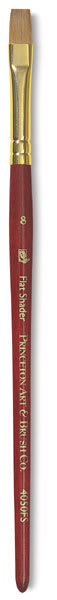 Princeton Heritage Series 4050 Synthetic Flat Brush - Shader, Short Handle, Size 8