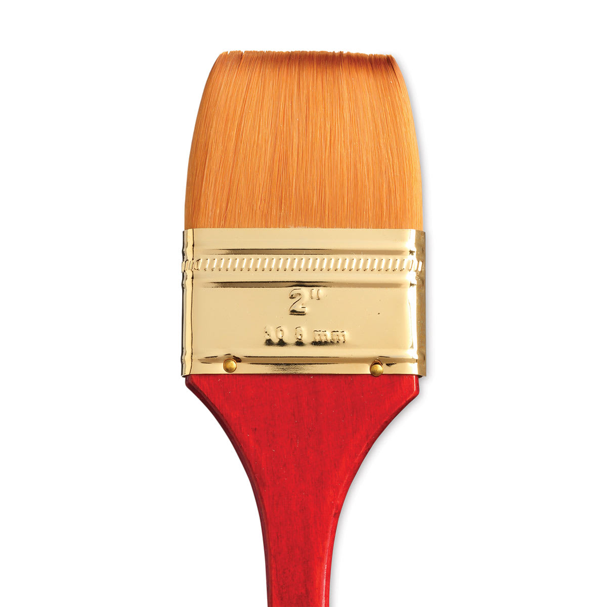 Princeton Heritage Sable Brush - Flat Wash, Short Handle, Size 2" close up