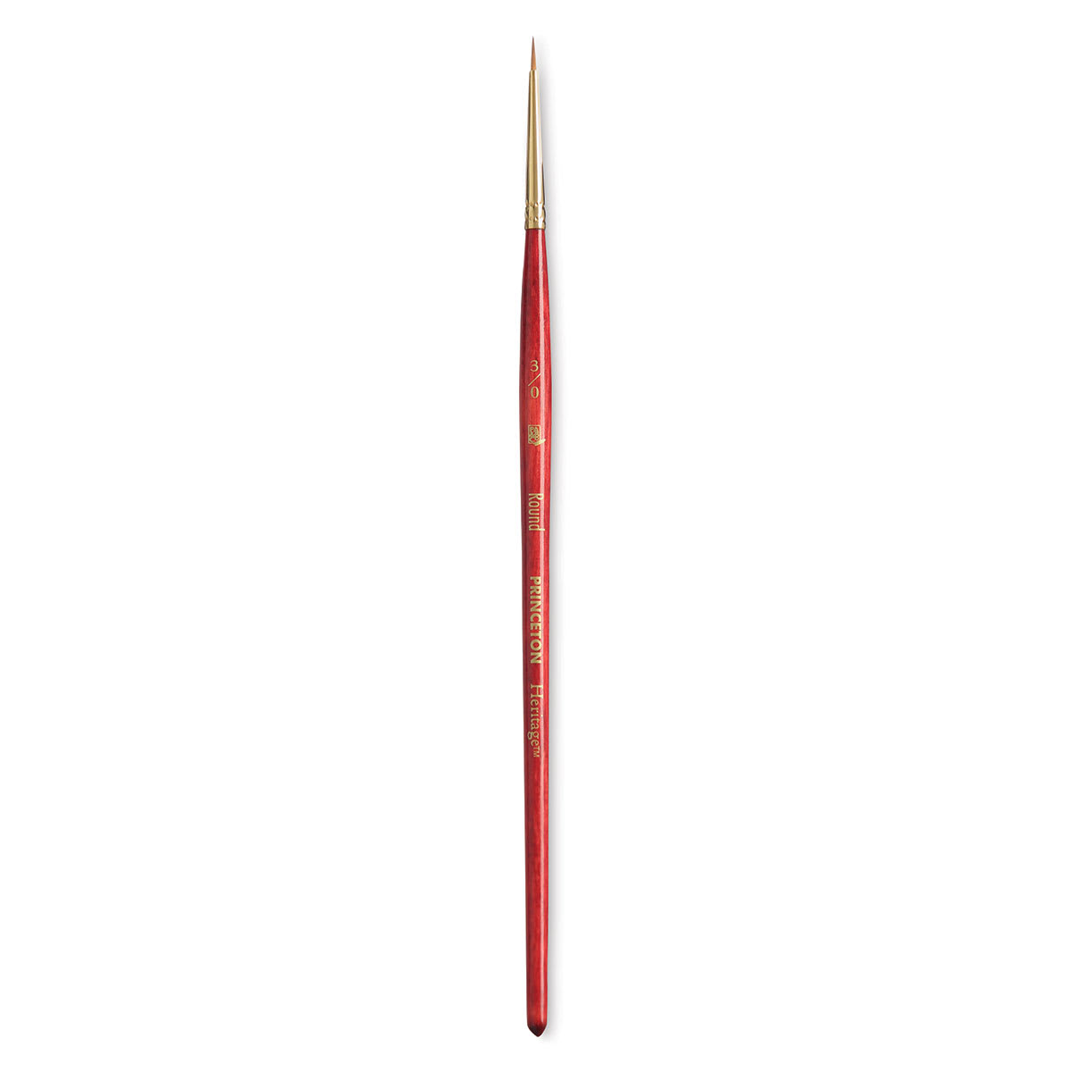Princeton Heritage Sable Brush - Round, Short Handle, Size 3/0
