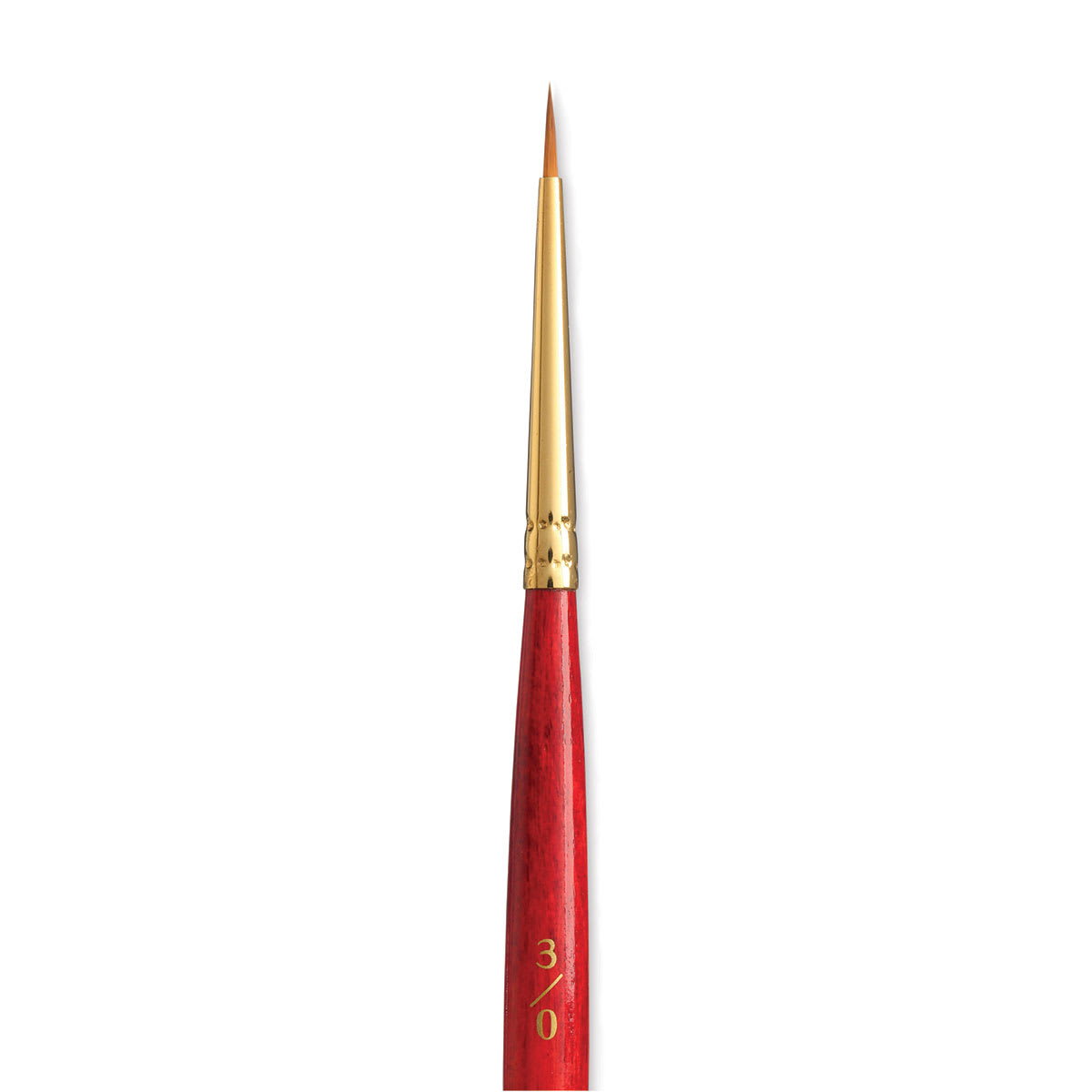 Princeton Heritage Sable Brush - Round, Short Handle, Size 3/0 close up