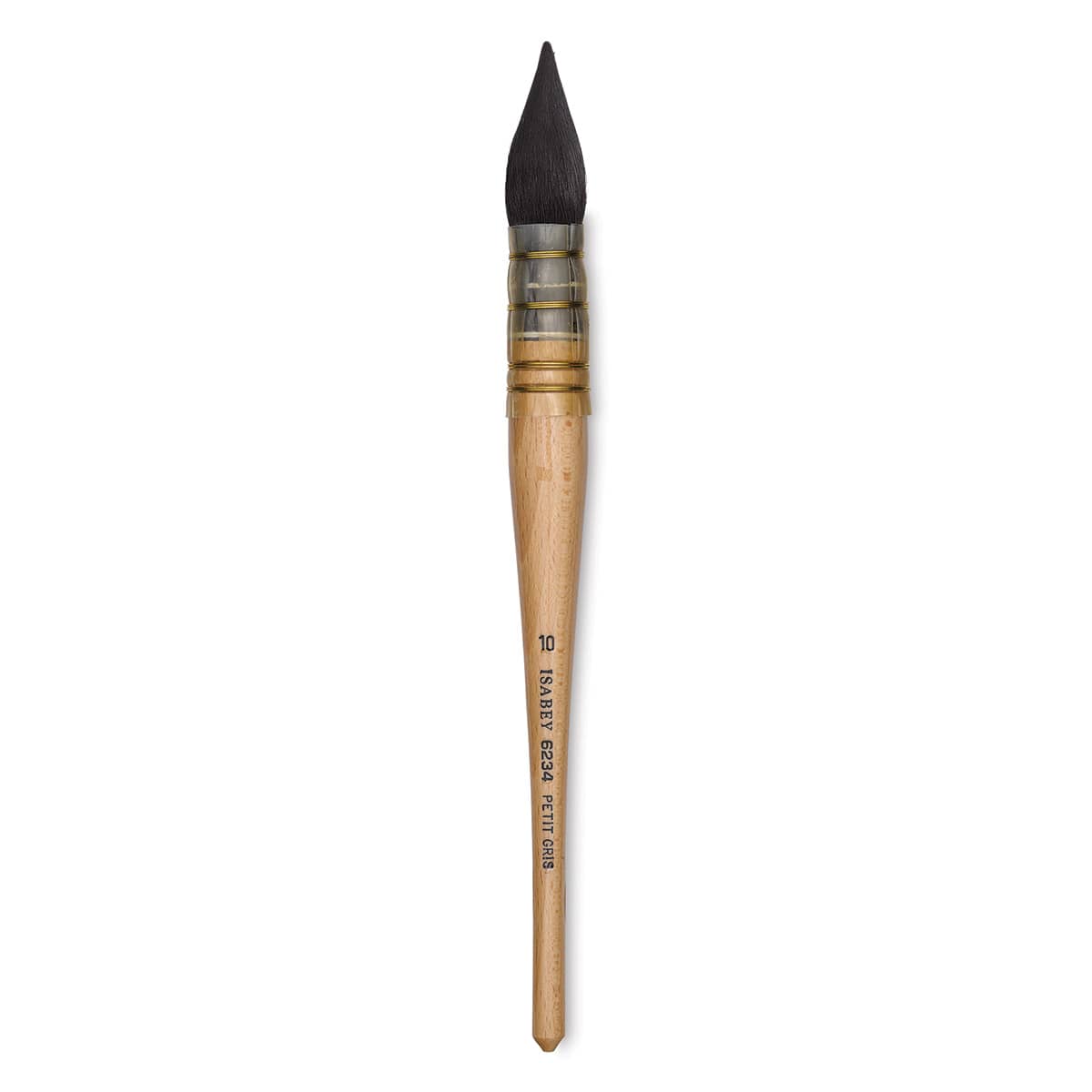 Isabey Original Siberian Blue Squirrel Brush - Quill Mop, Short Handle, Size 10