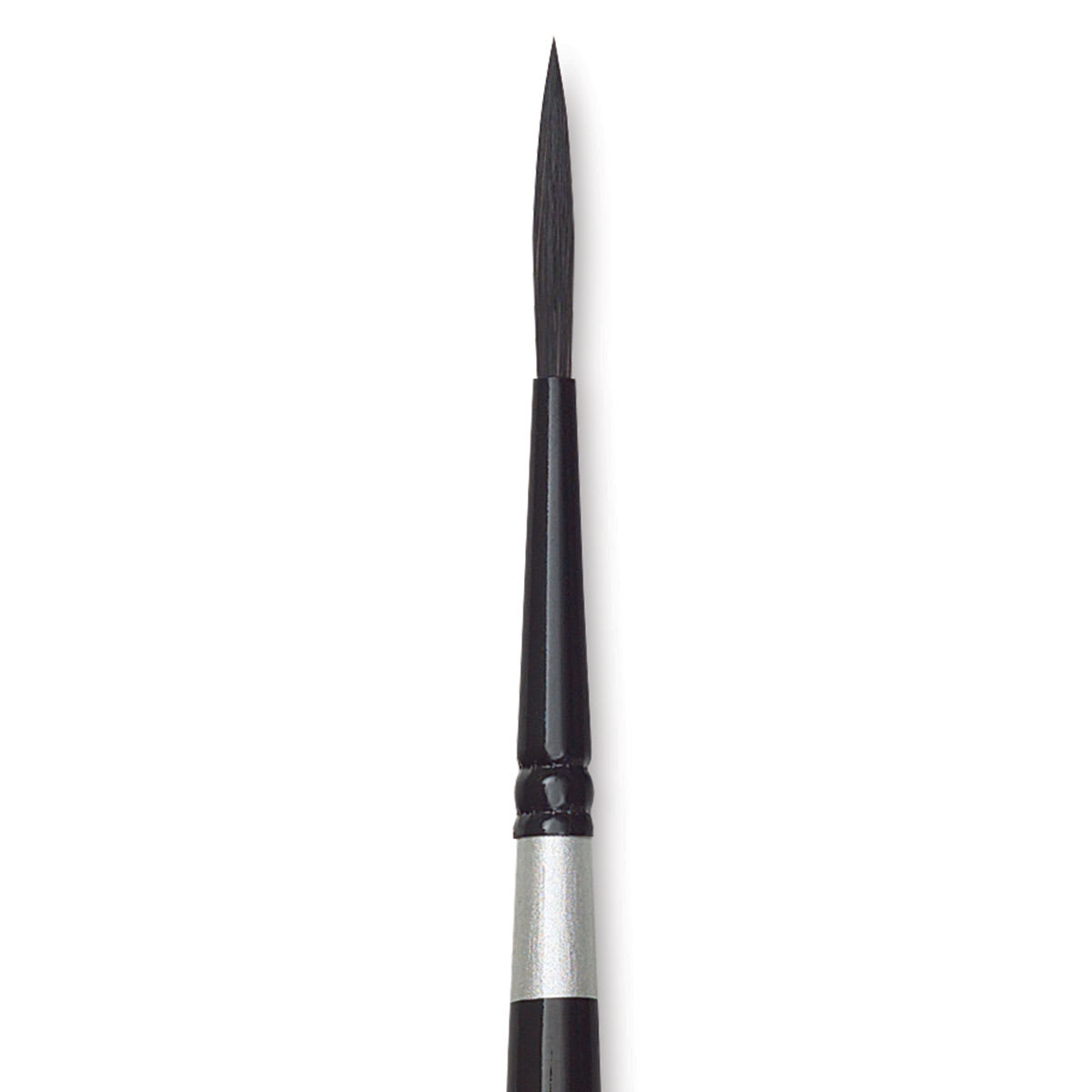 Silver Brush Black Velvet Brush - Script, Size 4 close up