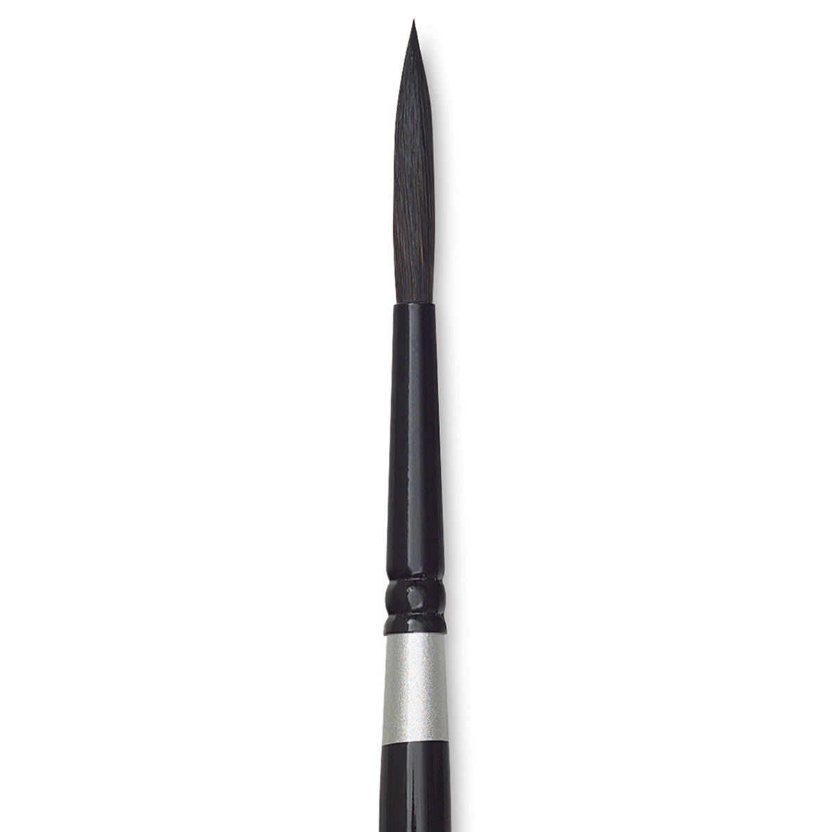 Silver Brush Black Velvet Brush - Script, Size 8 close up