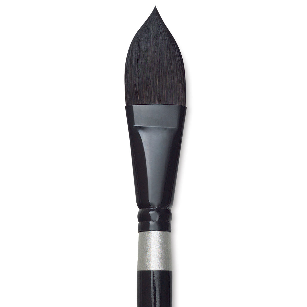 Silver Brush Black Velvet Brush - Oval Wash, Size 3/4" close up