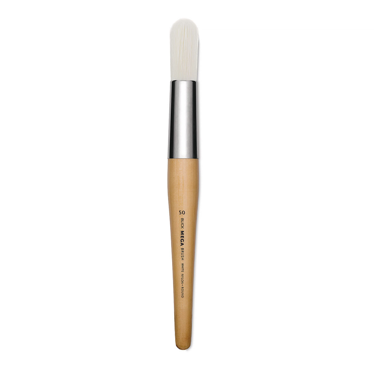 Blick Mega White Synthetic Brush - Mega Round, Short Handle, Size 50