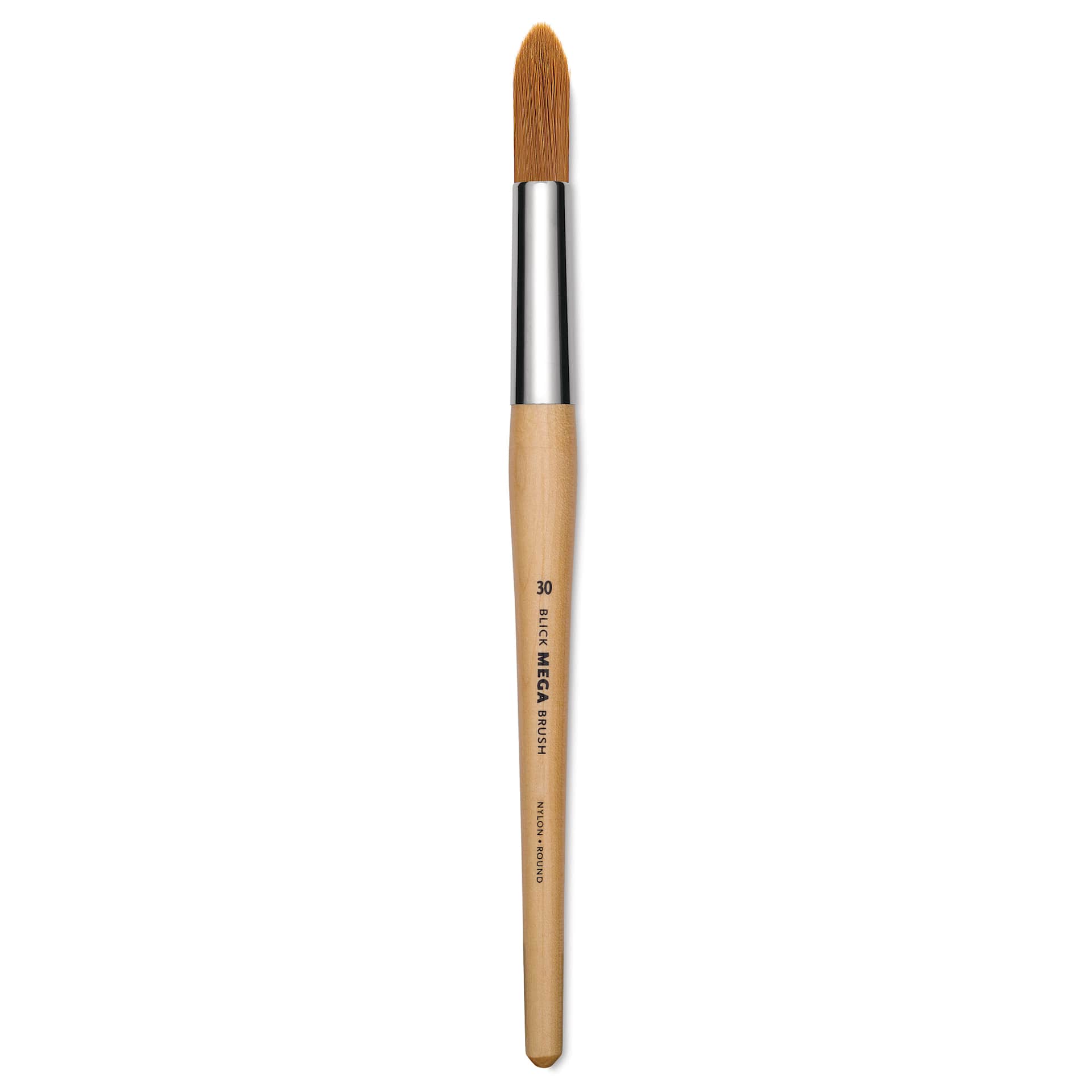 Blick Mega Golden Taklon Brush - Mega Round, Short Handle, Size 30