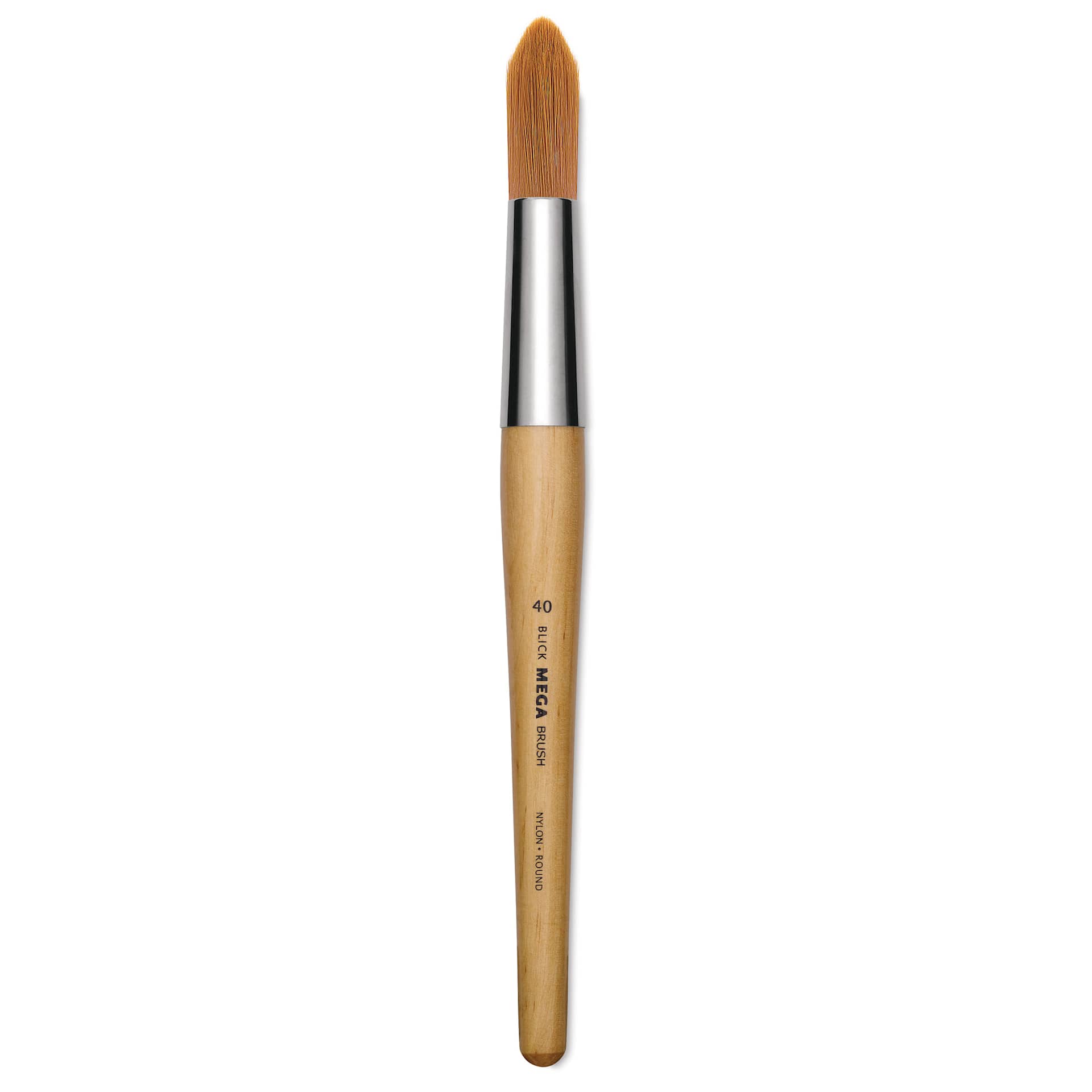 Blick Mega Golden Taklon Brush - Mega Round, Short Handle, Size 40