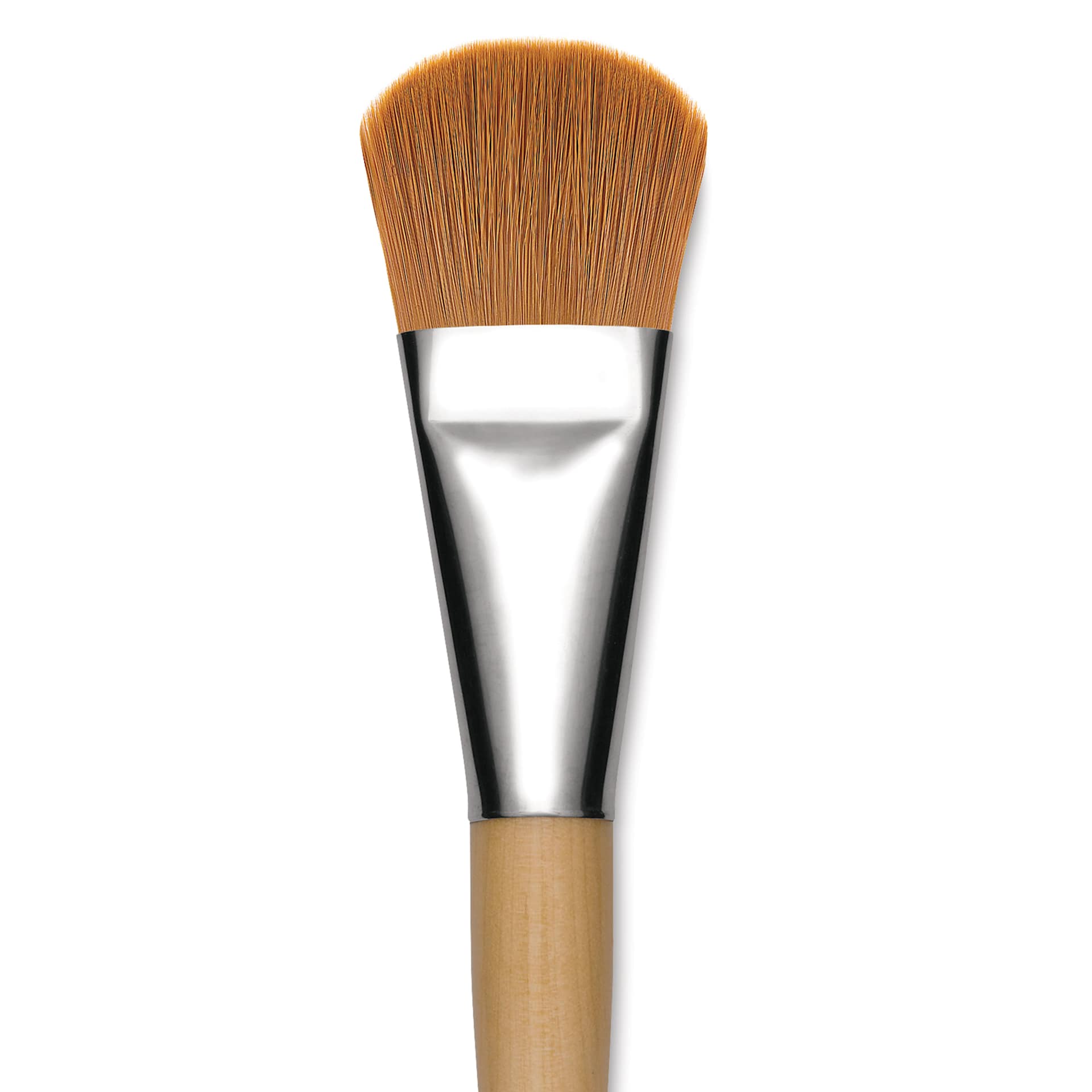 Blick Mega Golden Taklon Brush - Mega Filbert, Short Handle, Size 30, close up