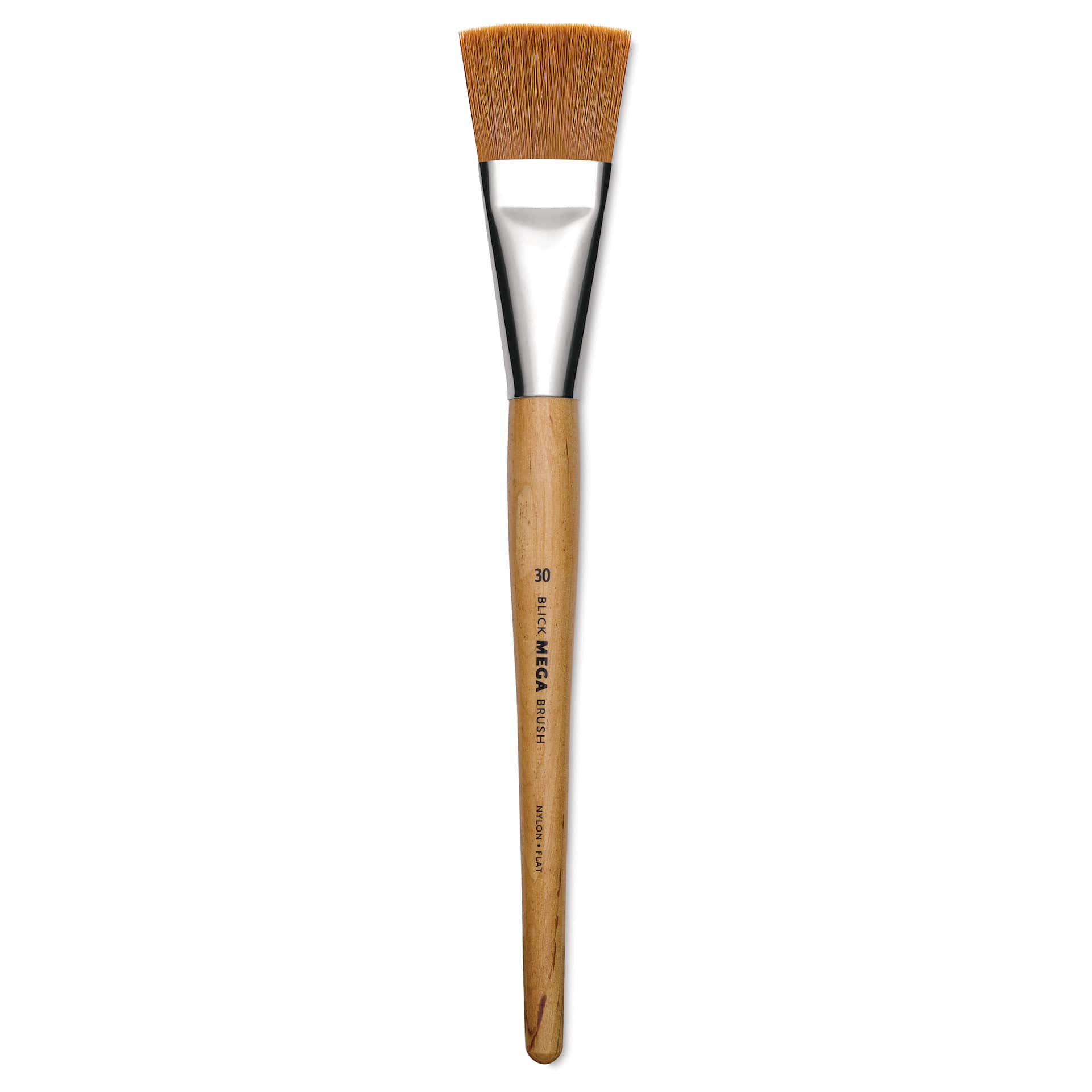 Blick Mega Golden Taklon Brush - Mega Flat, Short Handle, Size 30